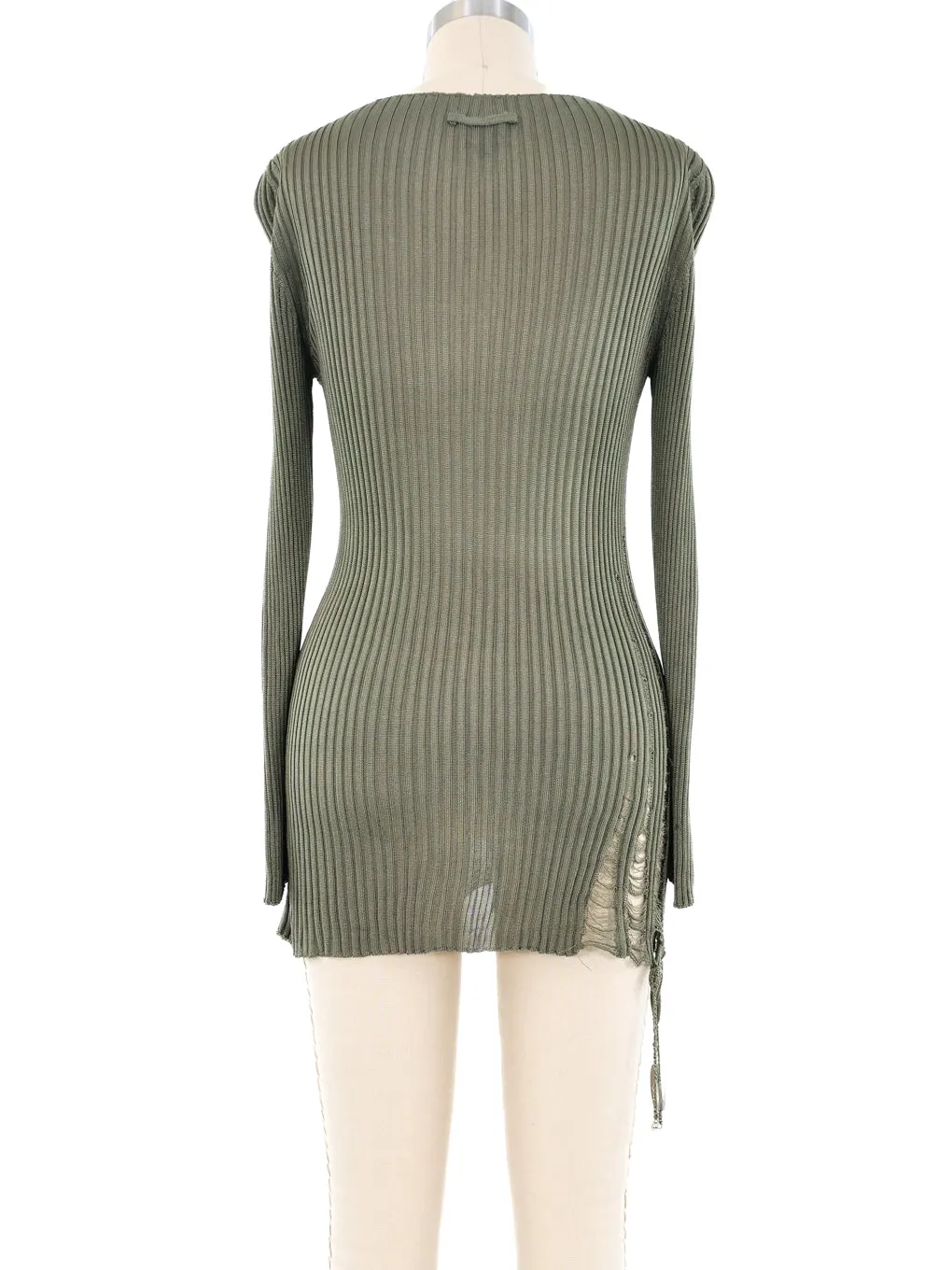 Jean Paul Gaultier Distressed Tunic