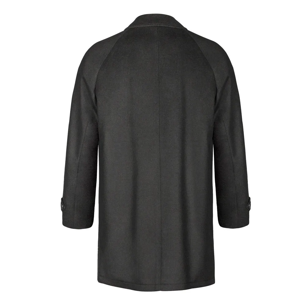 Joseph - Men's Black Himalaya Loden Wool Car Coat