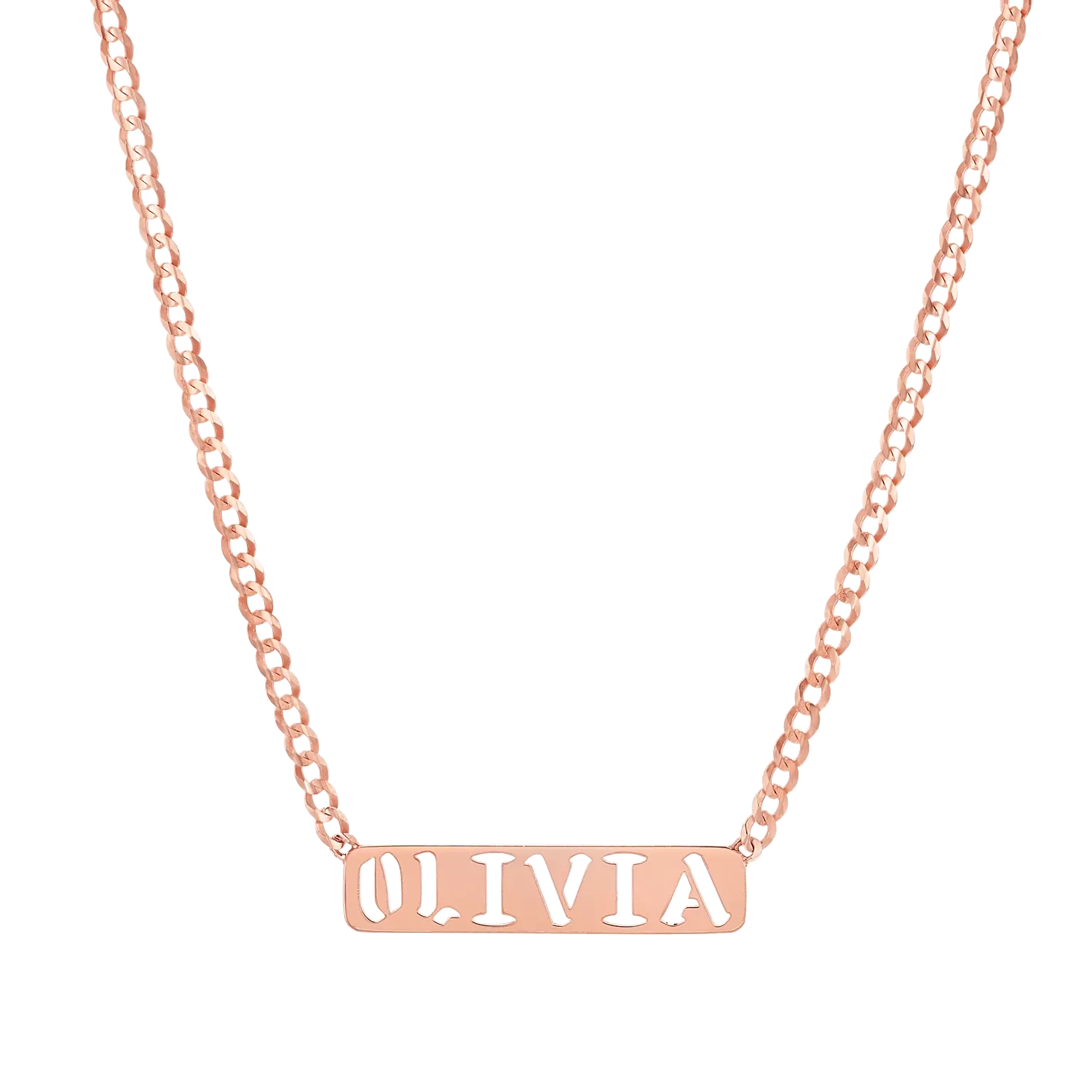 Kids Cuban Link Custom Nameplate Necklace