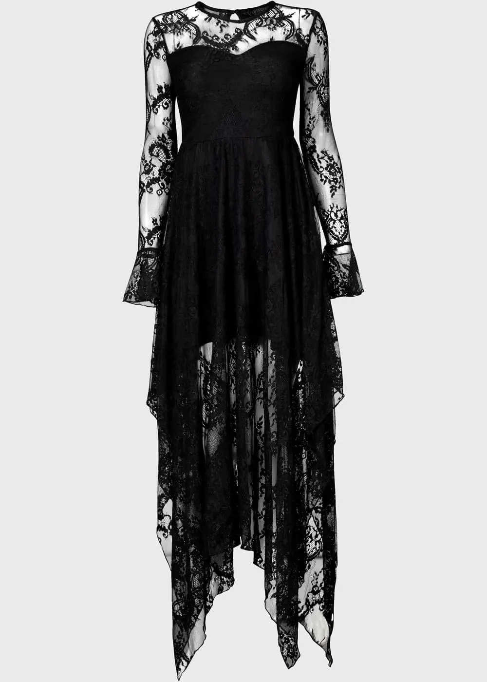 Killstar Shadow Figure Maxi Dress Black