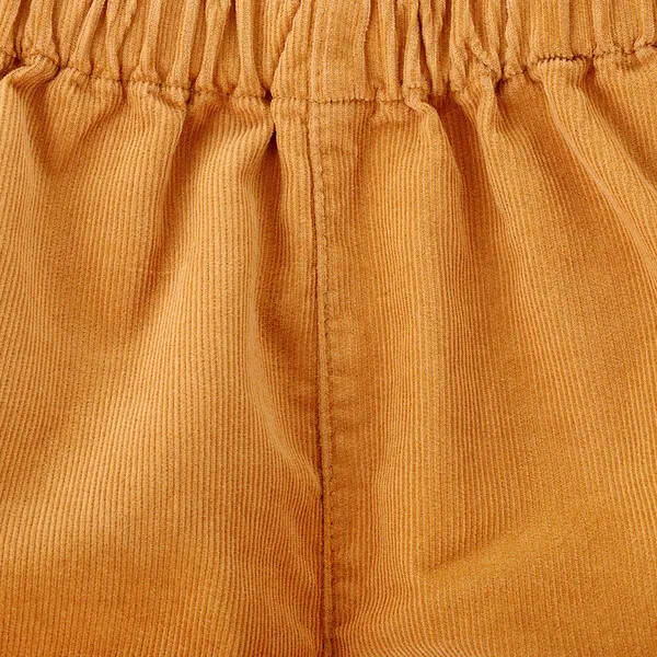 Knot Celeste Corduroy Corduroy Shorts, Yellow