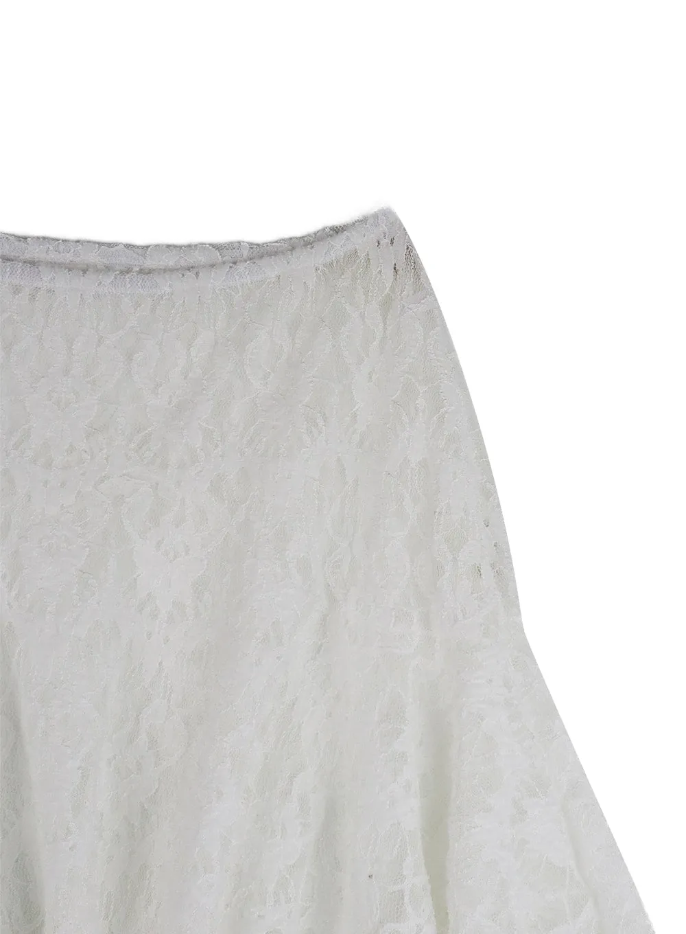 Lace Flare Midi Skirt IF423