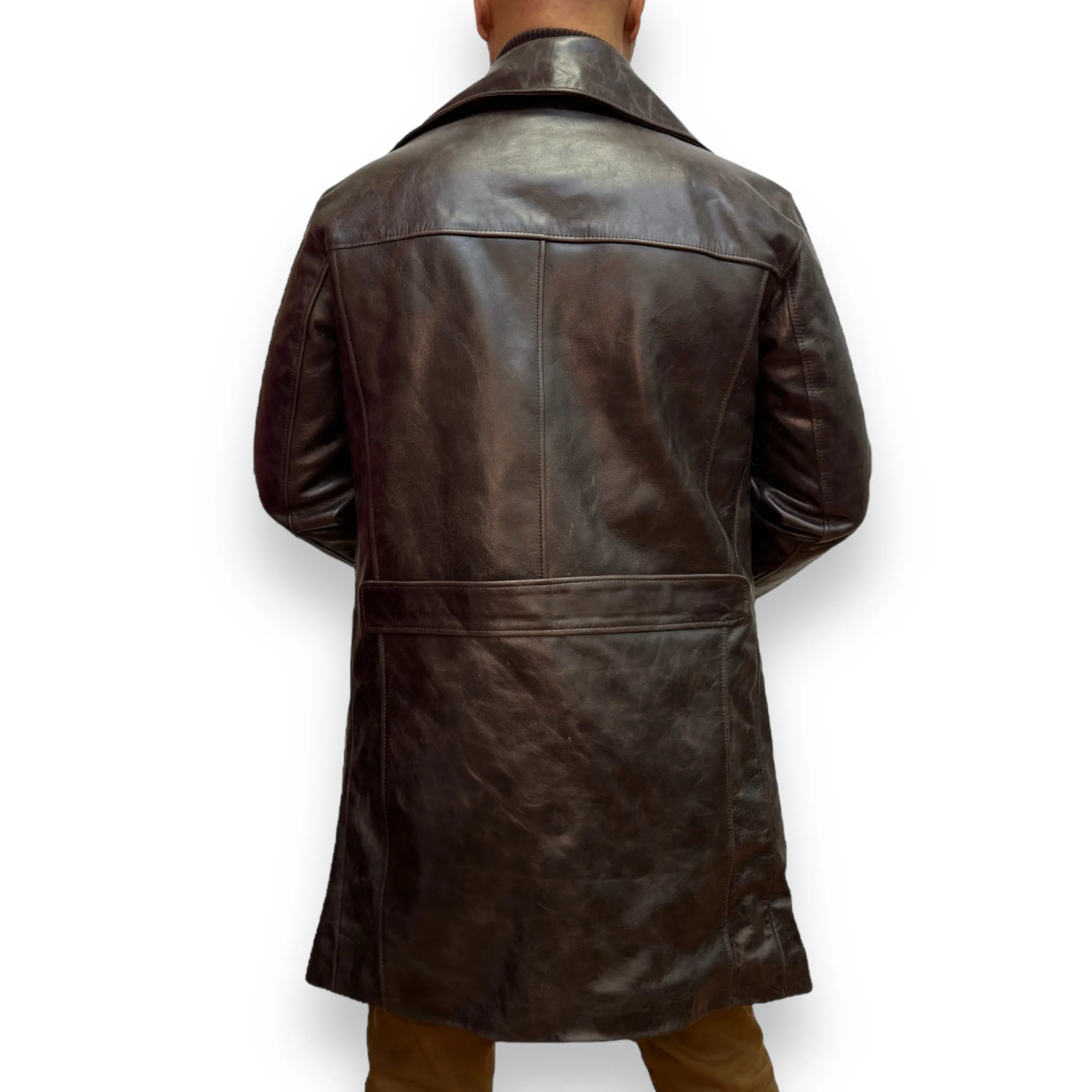 Leather Peacoat - Daniel's Leather