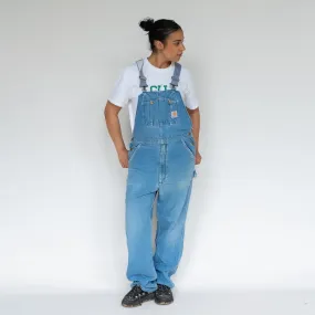 Light Blue 90s Carhartt Denim Baggy Dungarees (L)