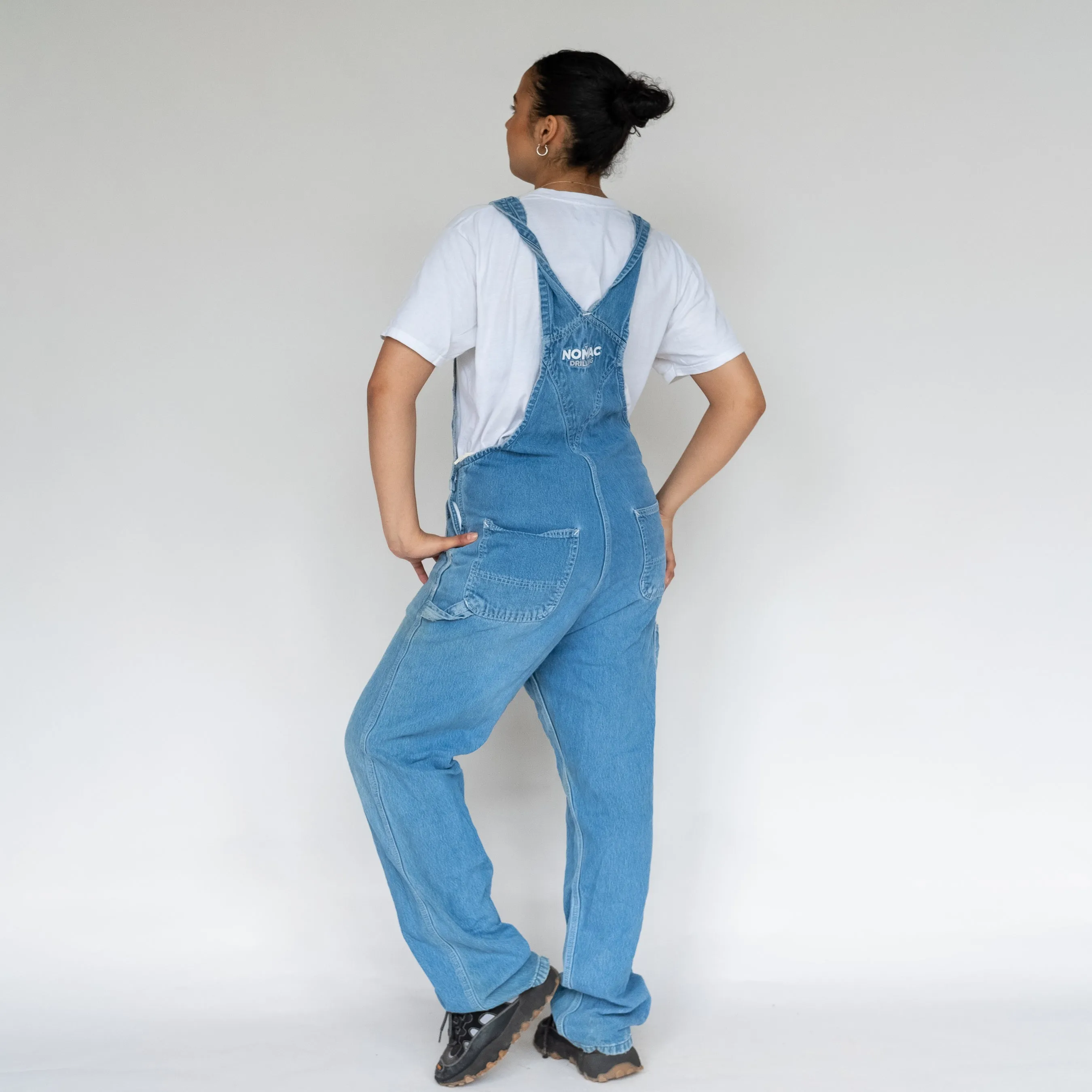 Light Blue 90s Carhartt Denim Baggy Dungarees (L)