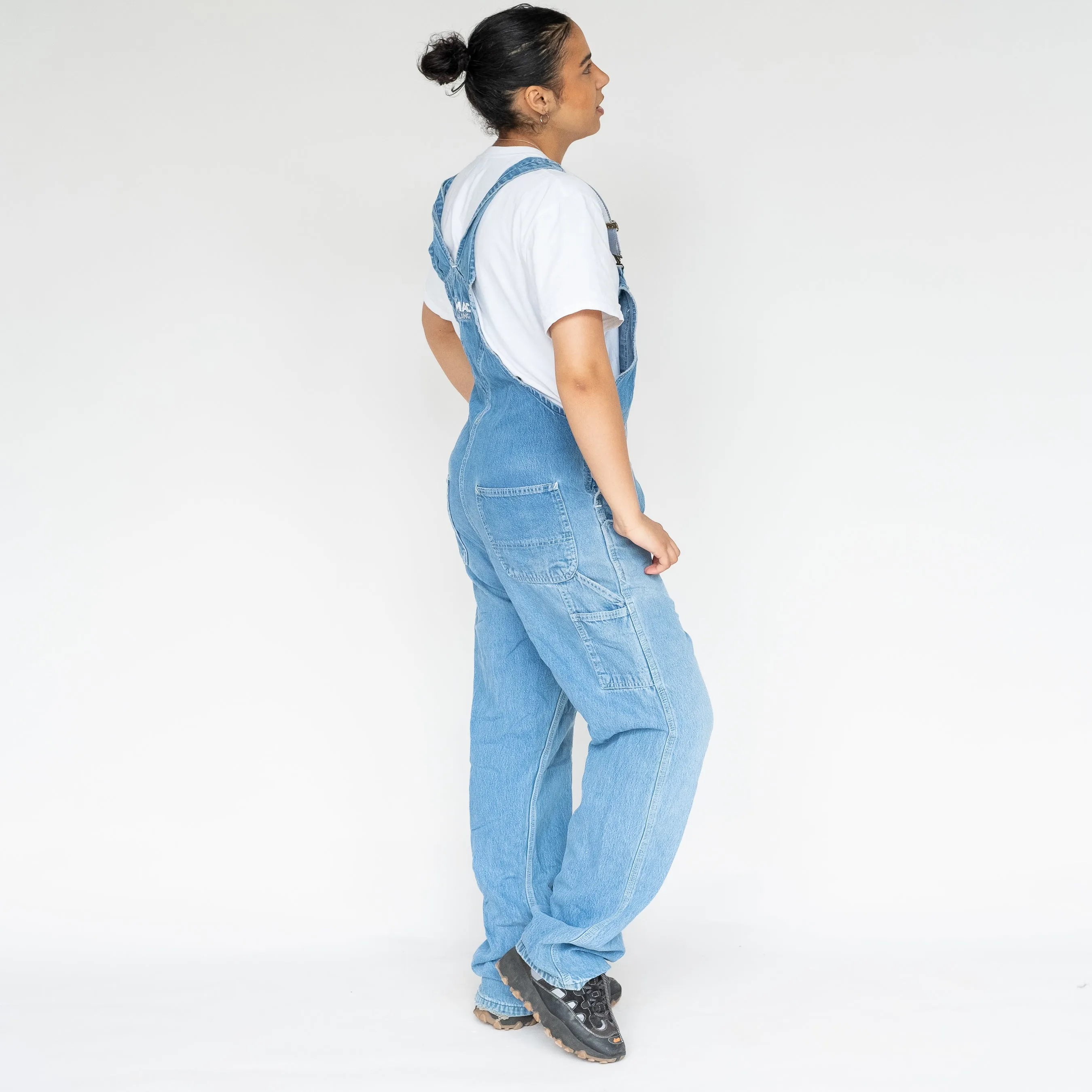 Light Blue 90s Carhartt Denim Baggy Dungarees (L)