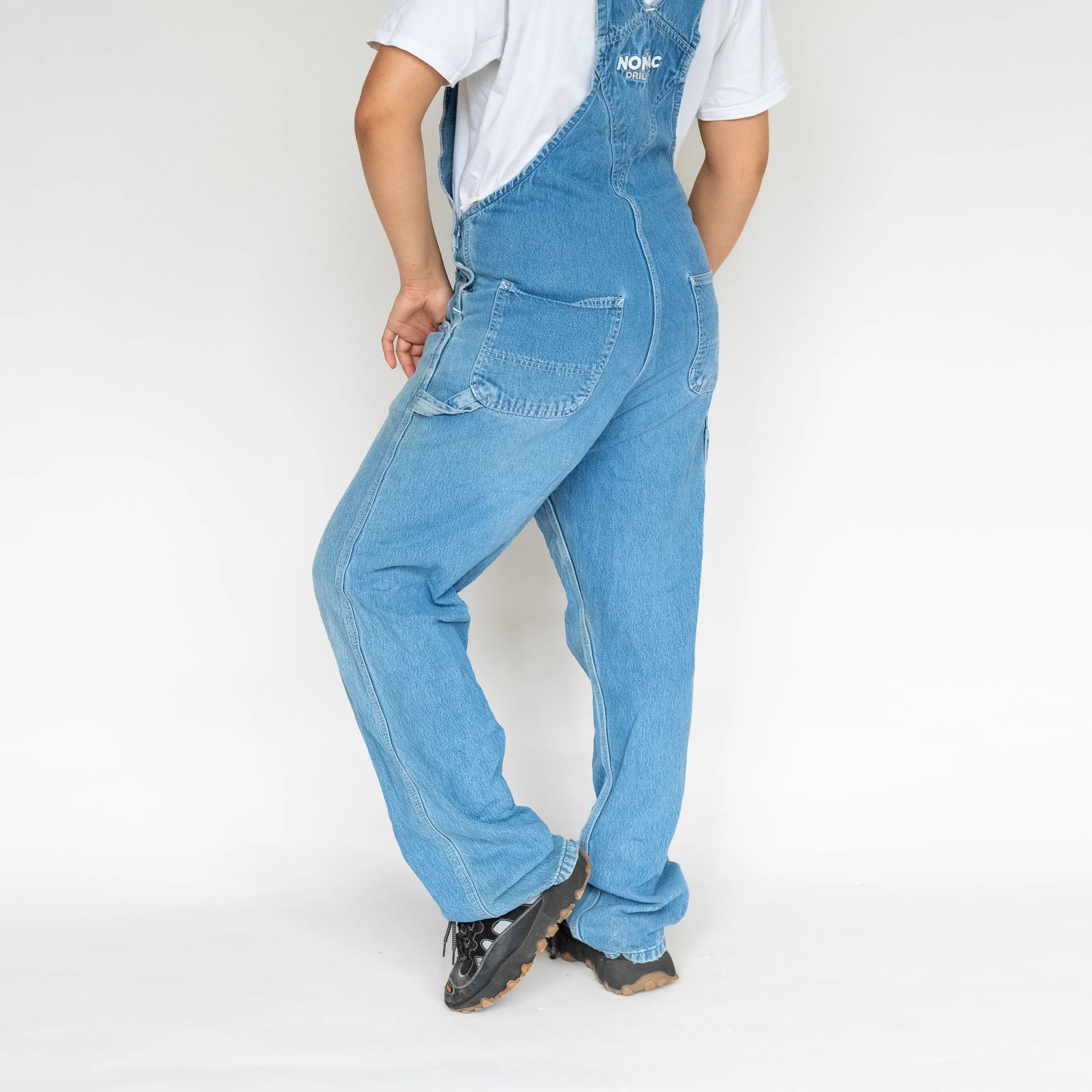 Light Blue 90s Carhartt Denim Baggy Dungarees (L)