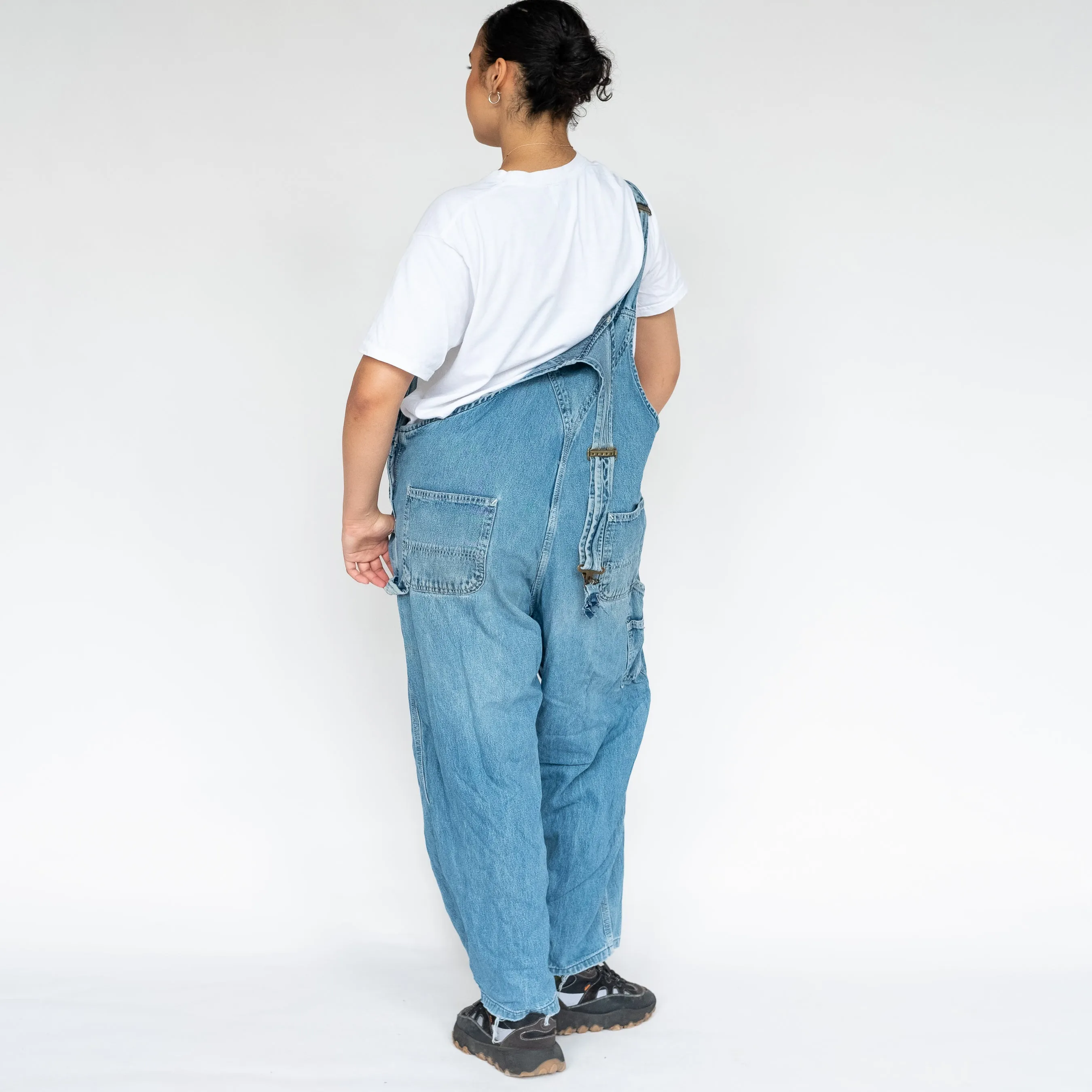 Light Blue 90s Carhartt Denim Baggy Dungarees (XL)