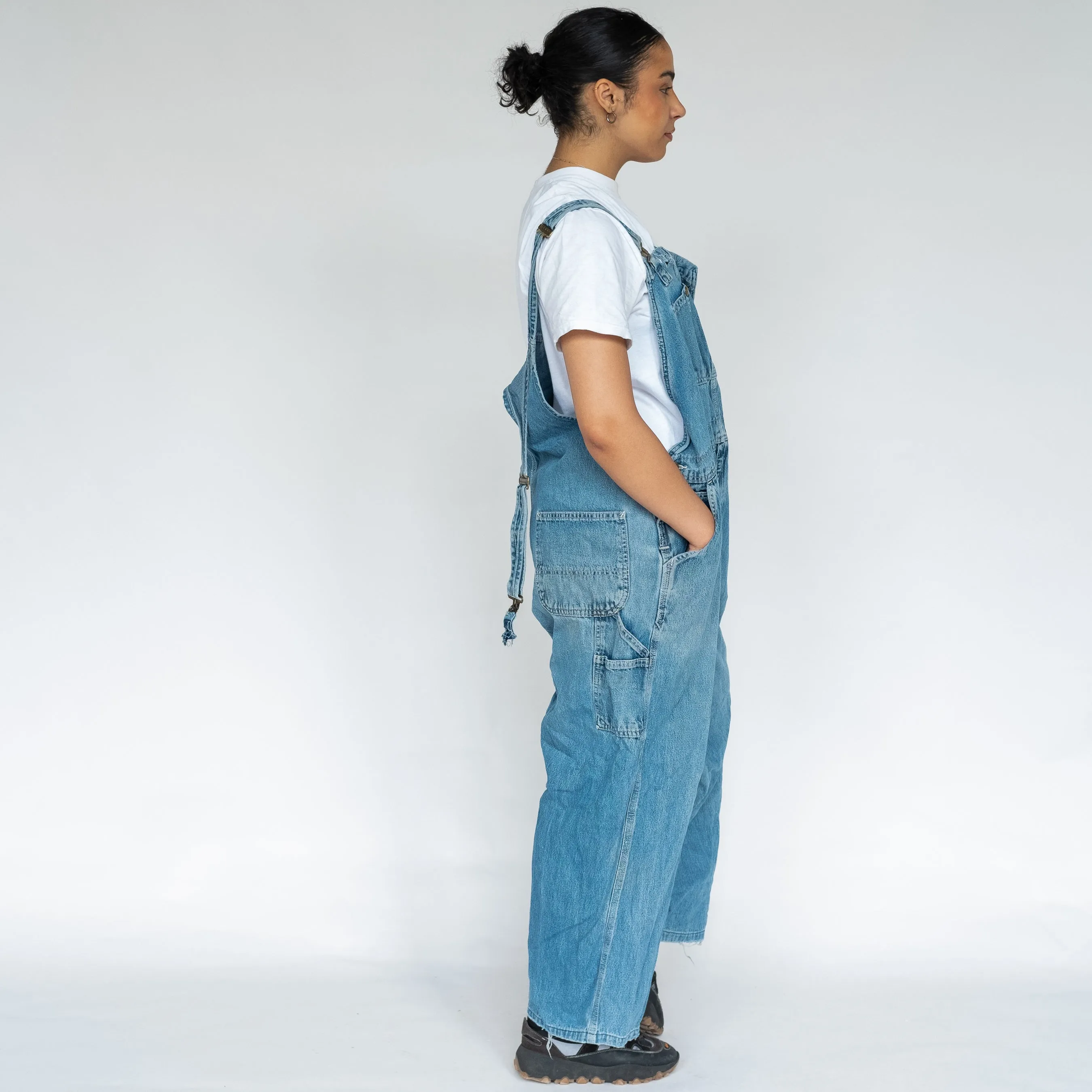 Light Blue 90s Carhartt Denim Baggy Dungarees (XL)