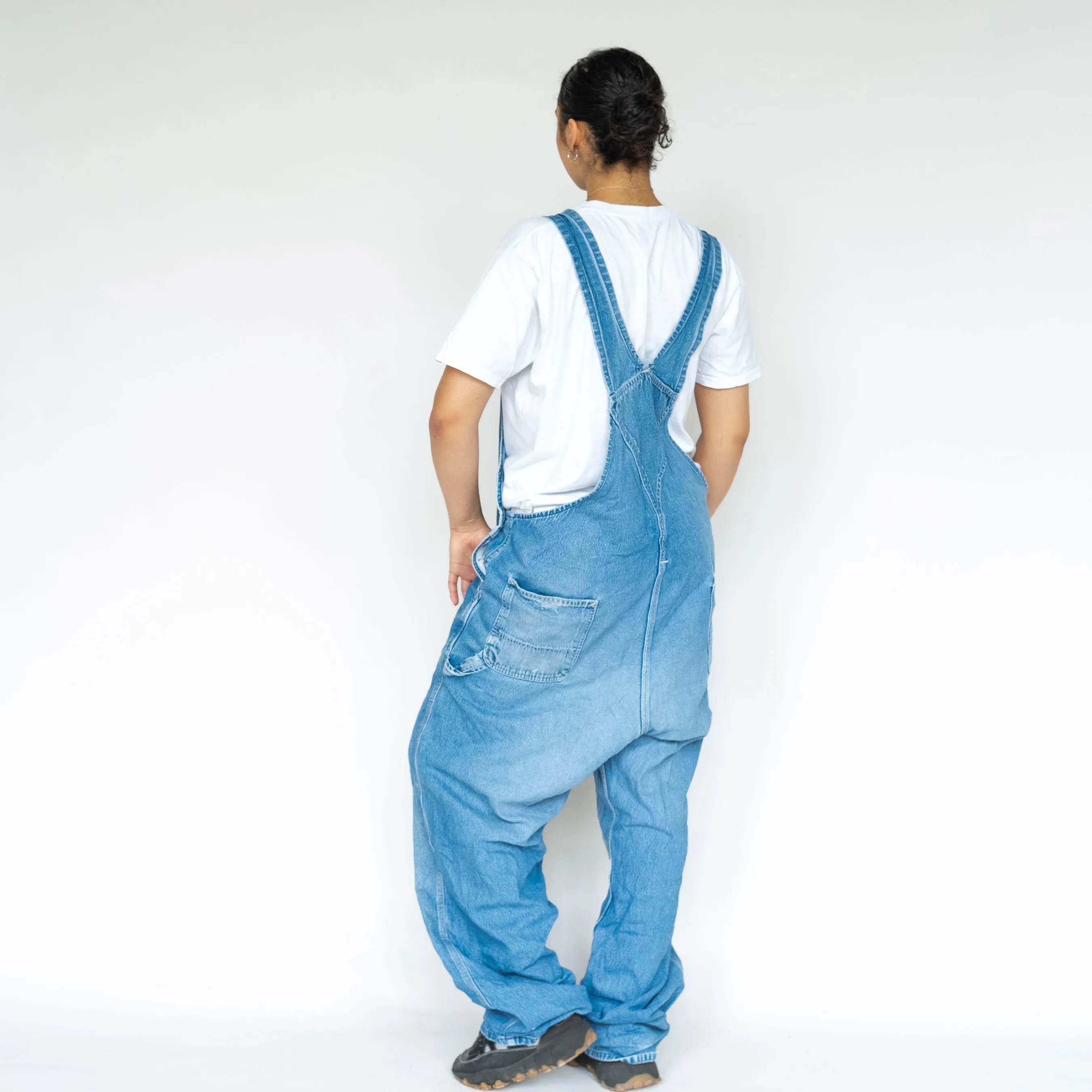 Light Blue 90s Carhartt Denim Baggy Dungarees (XXL)