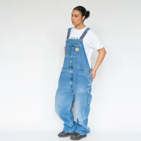 Light Blue 90s Carhartt Denim Baggy Dungarees (XXL)