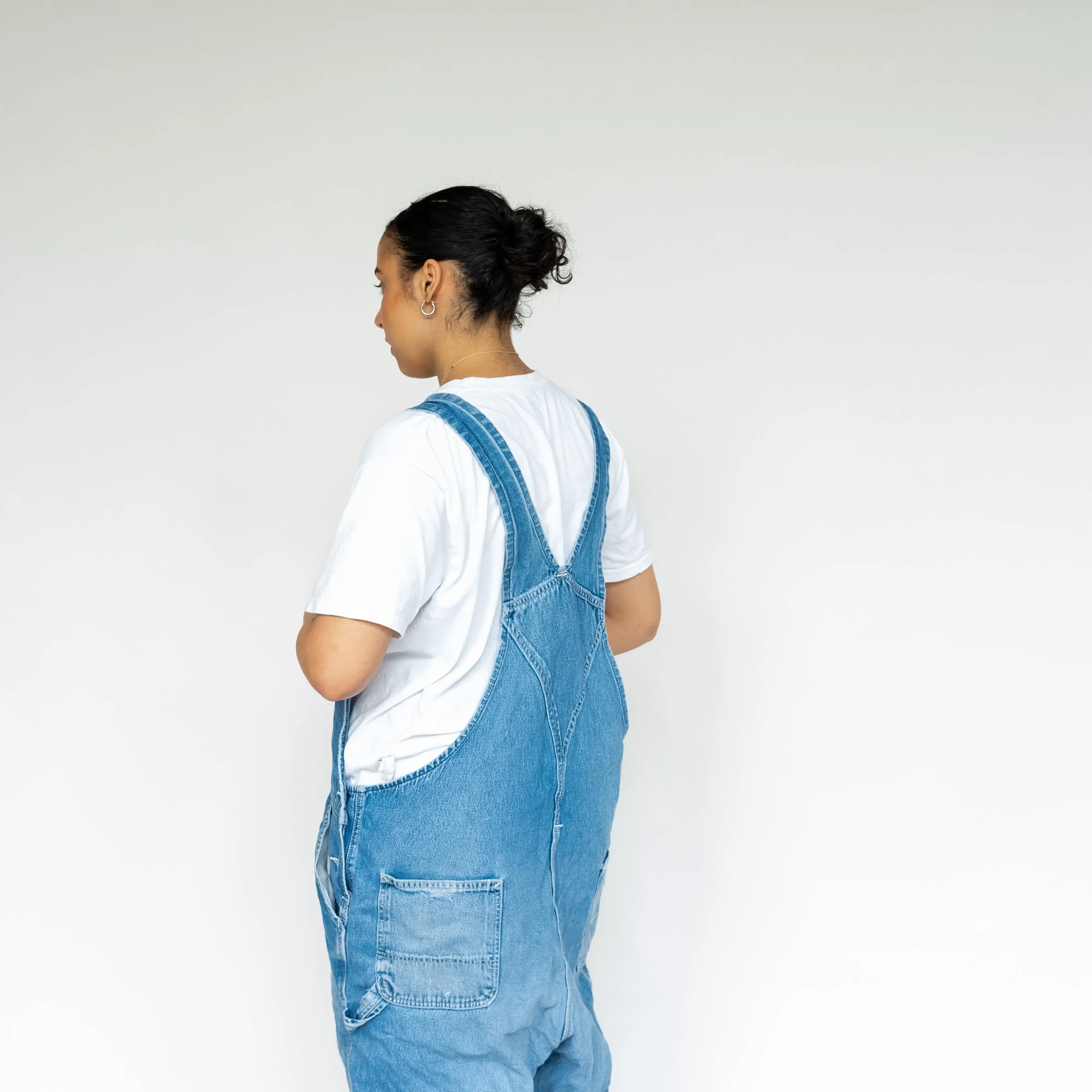 Light Blue 90s Carhartt Denim Baggy Dungarees (XXL)