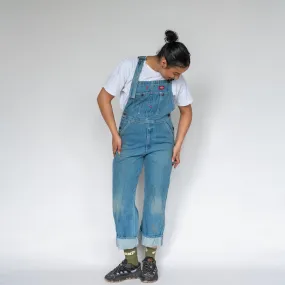 Light Blue 90s Dickies Denim Baggy Dungarees (M)