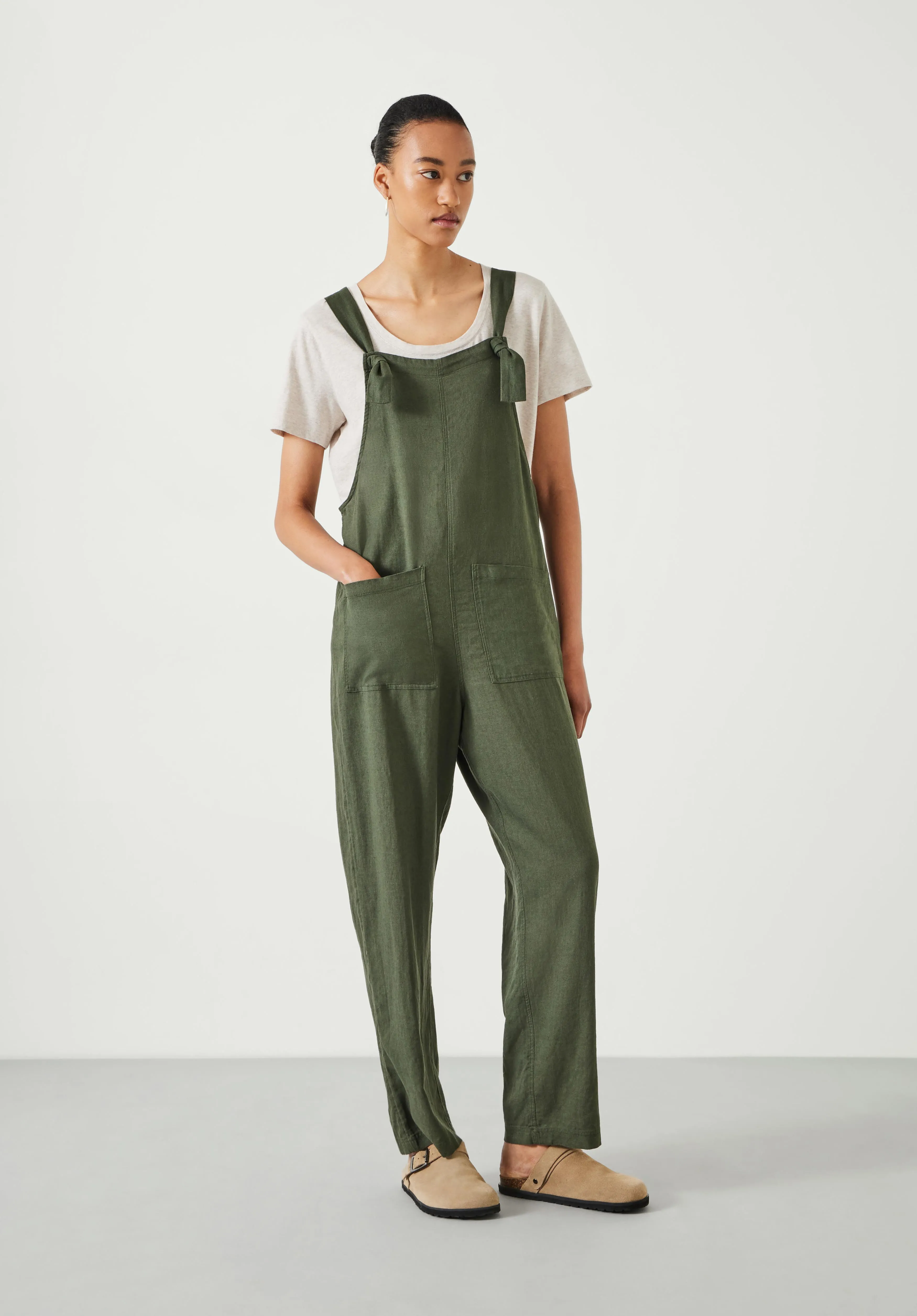 Linen Summer Dungarees