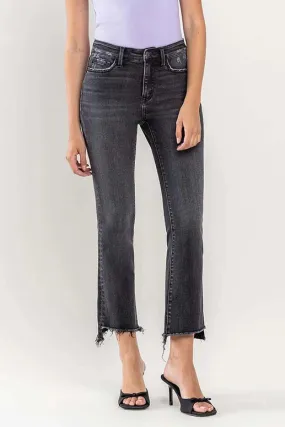 Lisle High Rise Crop Flare Denim