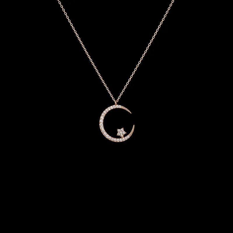 Luxyin Rosemary Moon Necklace