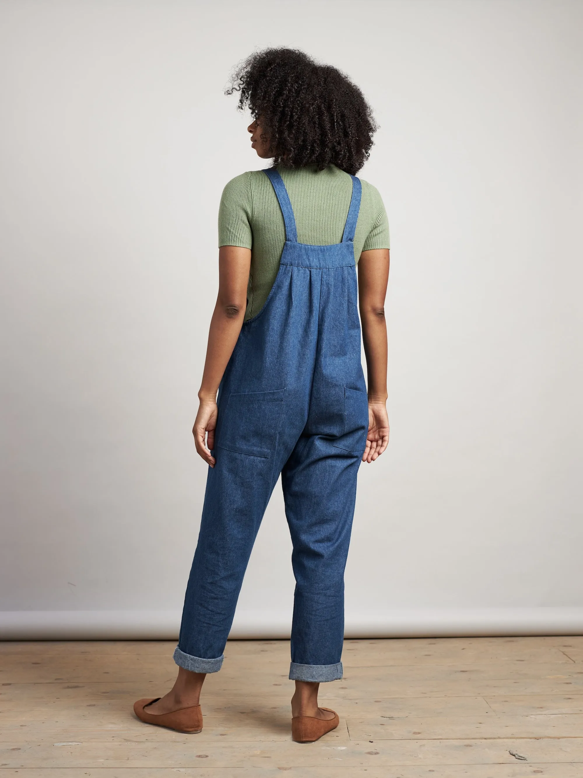 Mae Dungarees in Denim