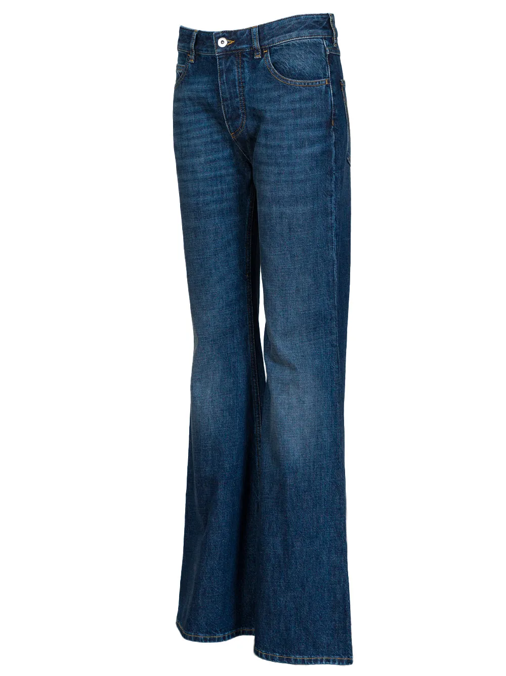 Medium washed flared jeans