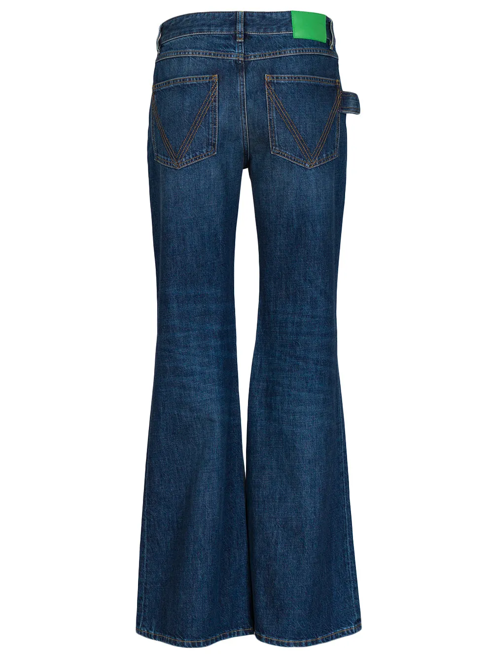 Medium washed flared jeans