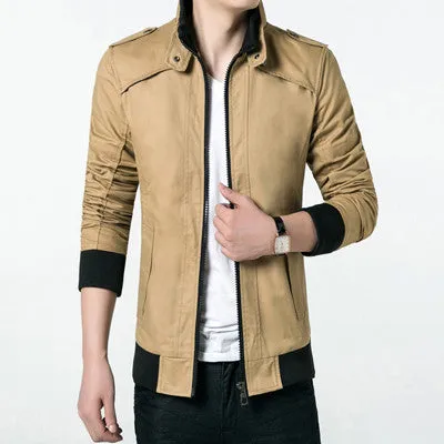 Men Jackets Slim Fits Casual Men Coats Men Outwears Casual Men's Jackets SM6