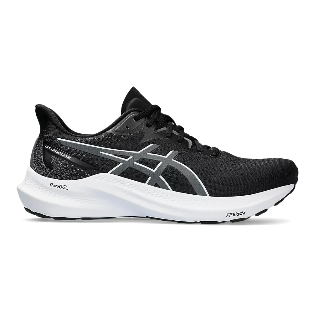 Men's ASICS GT-2000 12, Black/Carrier Grey, 10.5 D