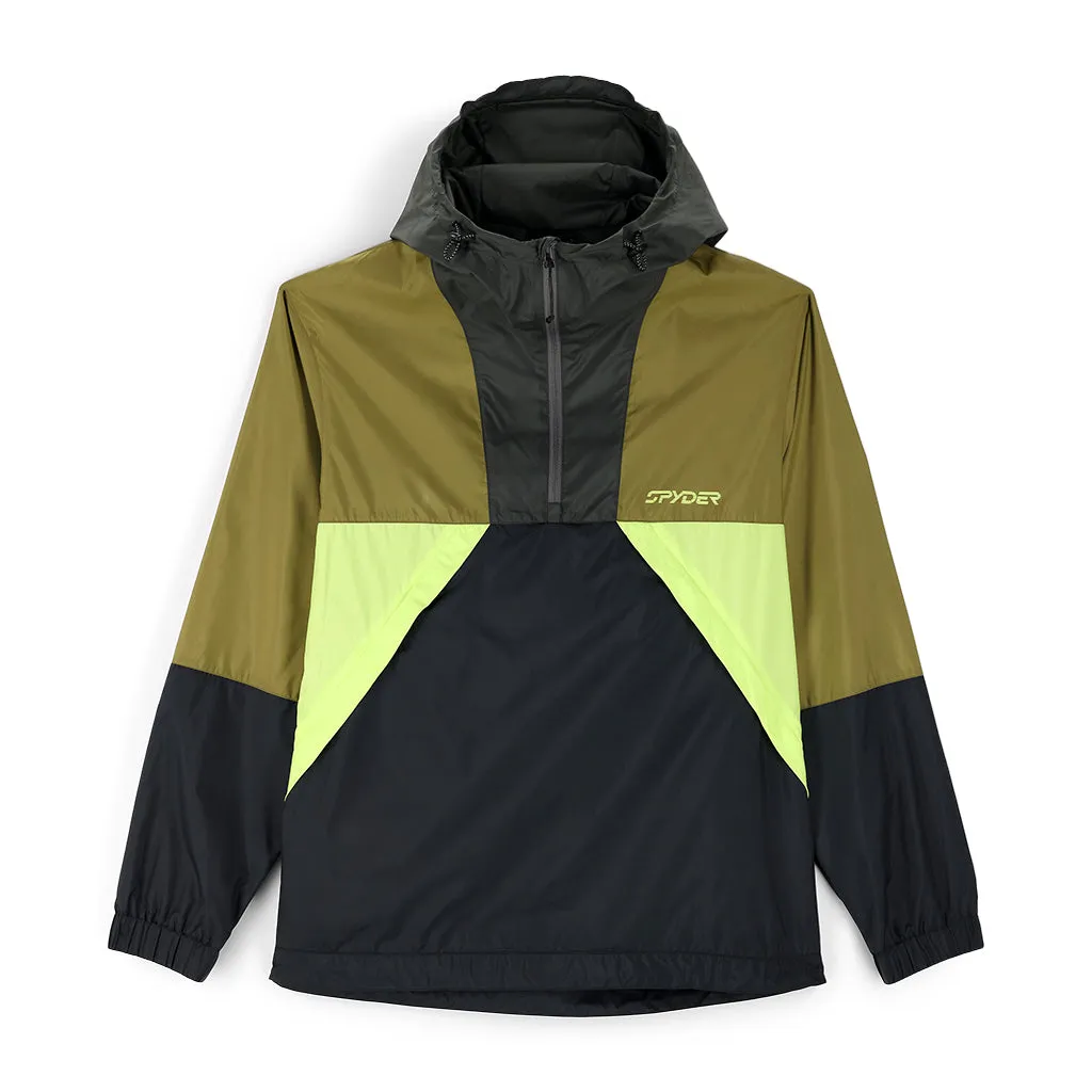 Mens Belford Windbreaker - Dark Olive Green Black (2022)