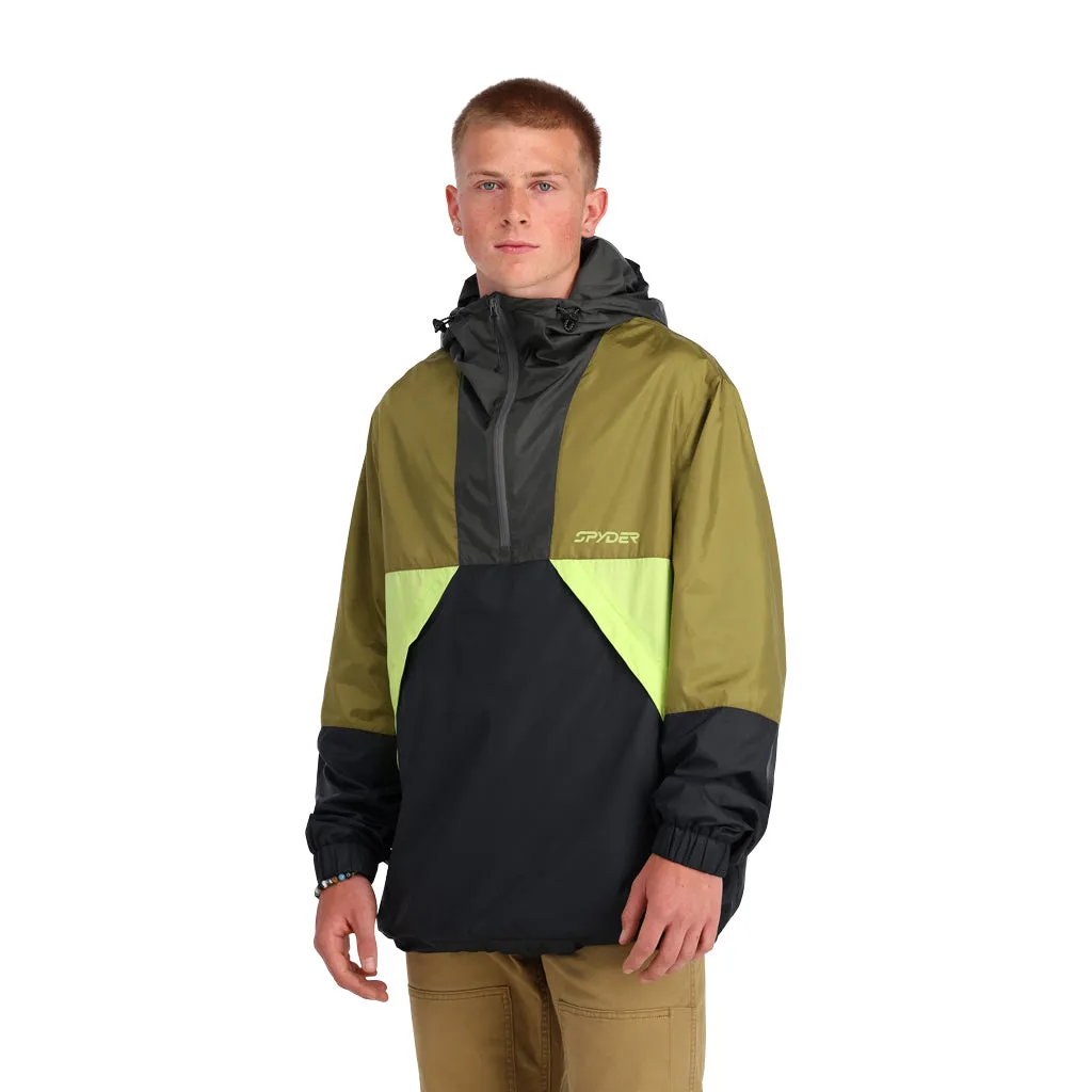 Mens Belford Windbreaker - Dark Olive Green Black (2022)