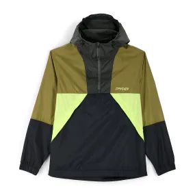 Mens Belford Windbreaker - Dark Olive Green Black (2022)