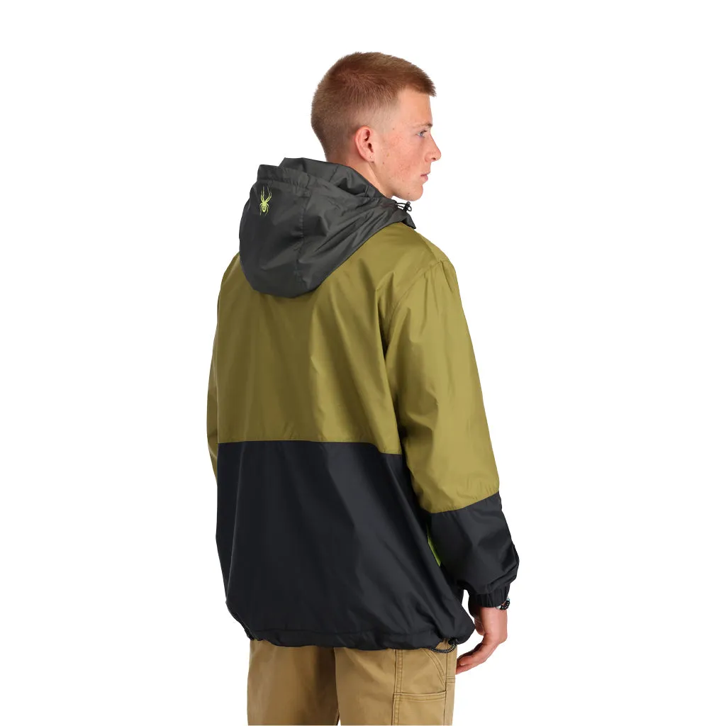 Mens Belford Windbreaker - Dark Olive Green Black (2022)