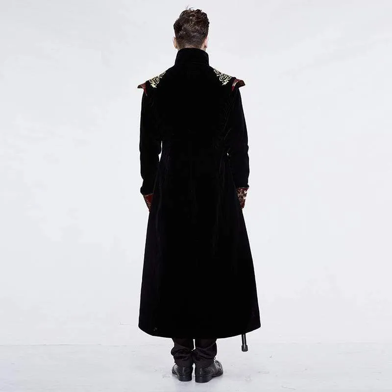 Men's Goth Jacquard Dovetail Overcoat