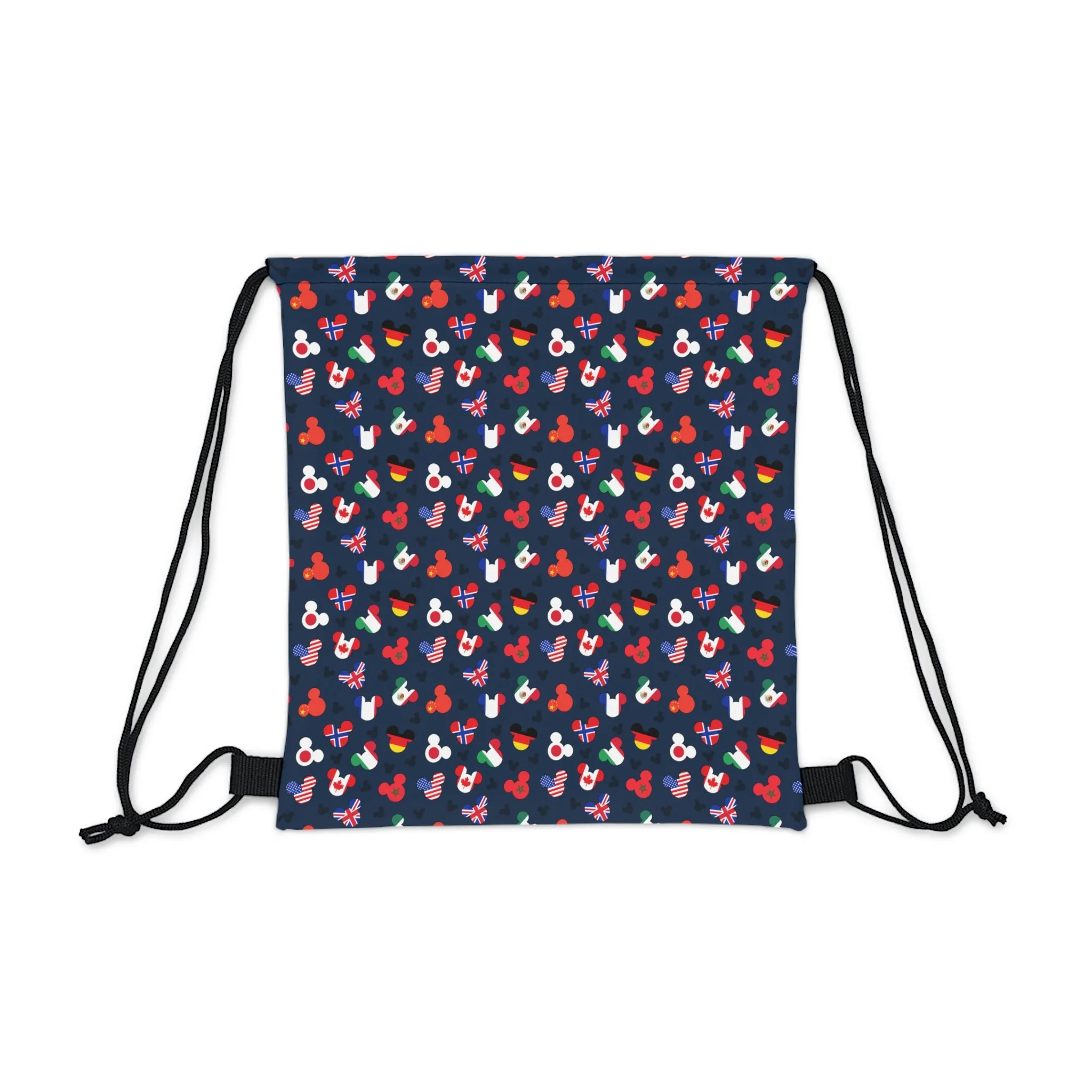 Mickey Flags Drawstring Bag