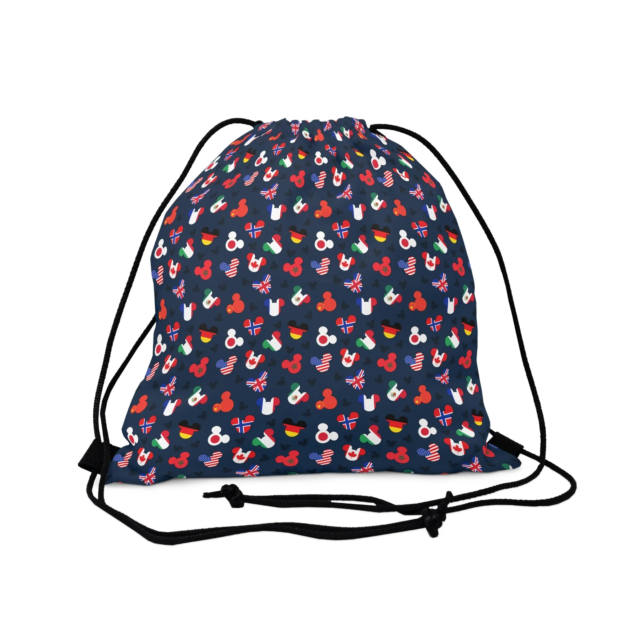 Mickey Flags Drawstring Bag