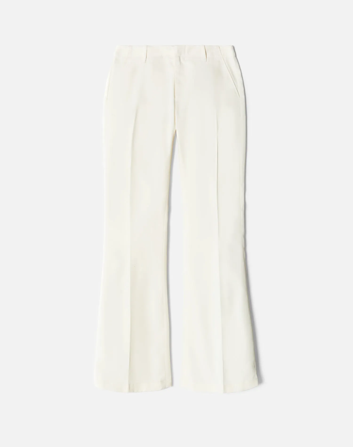 Mid Rise Flared Trouser - Ivory