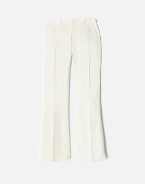 Mid Rise Flared Trouser - Ivory