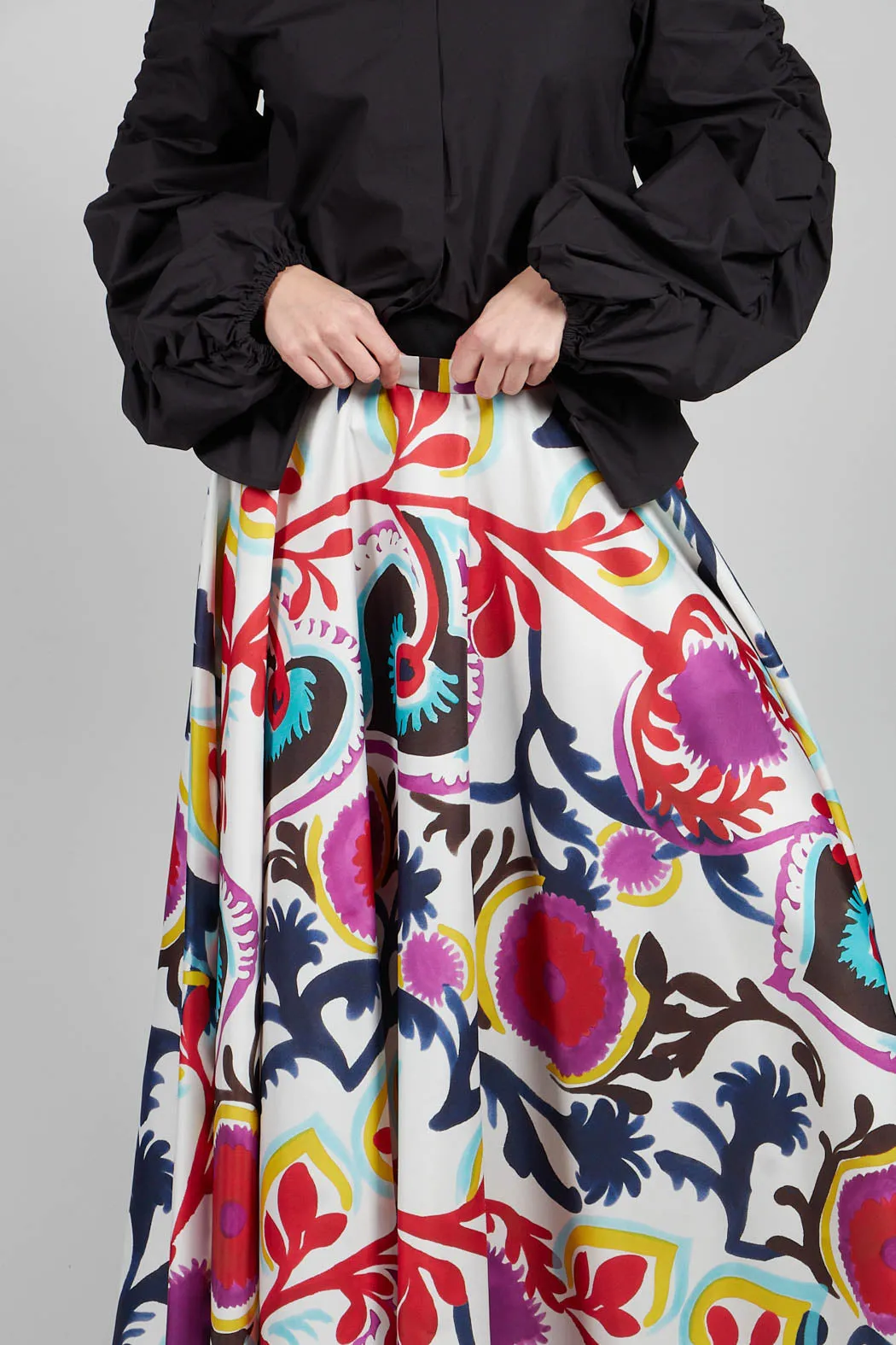 Midi Skirt in Mexico Print