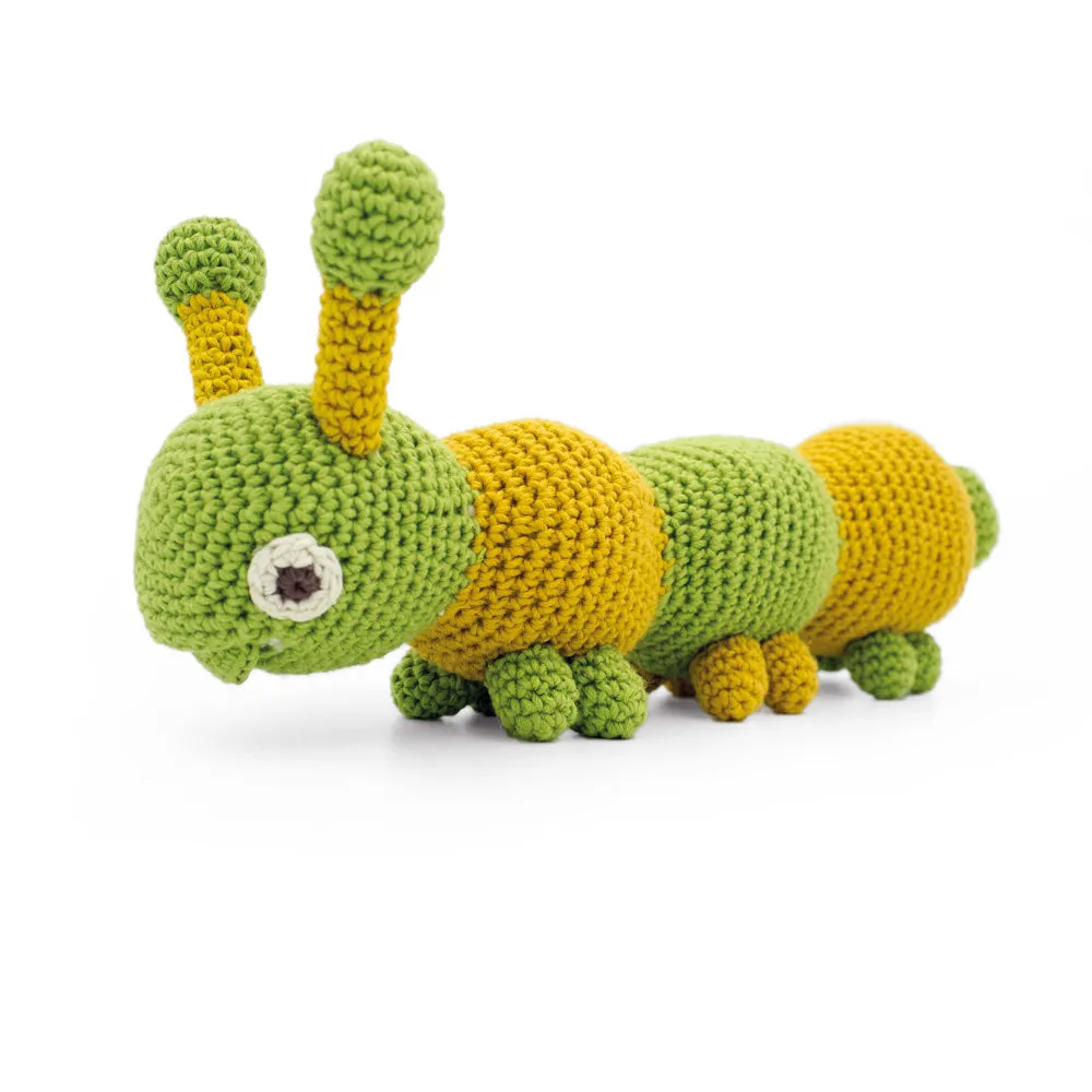 MyuM Chiara Green Caterpillar Vibrating Baby Toy