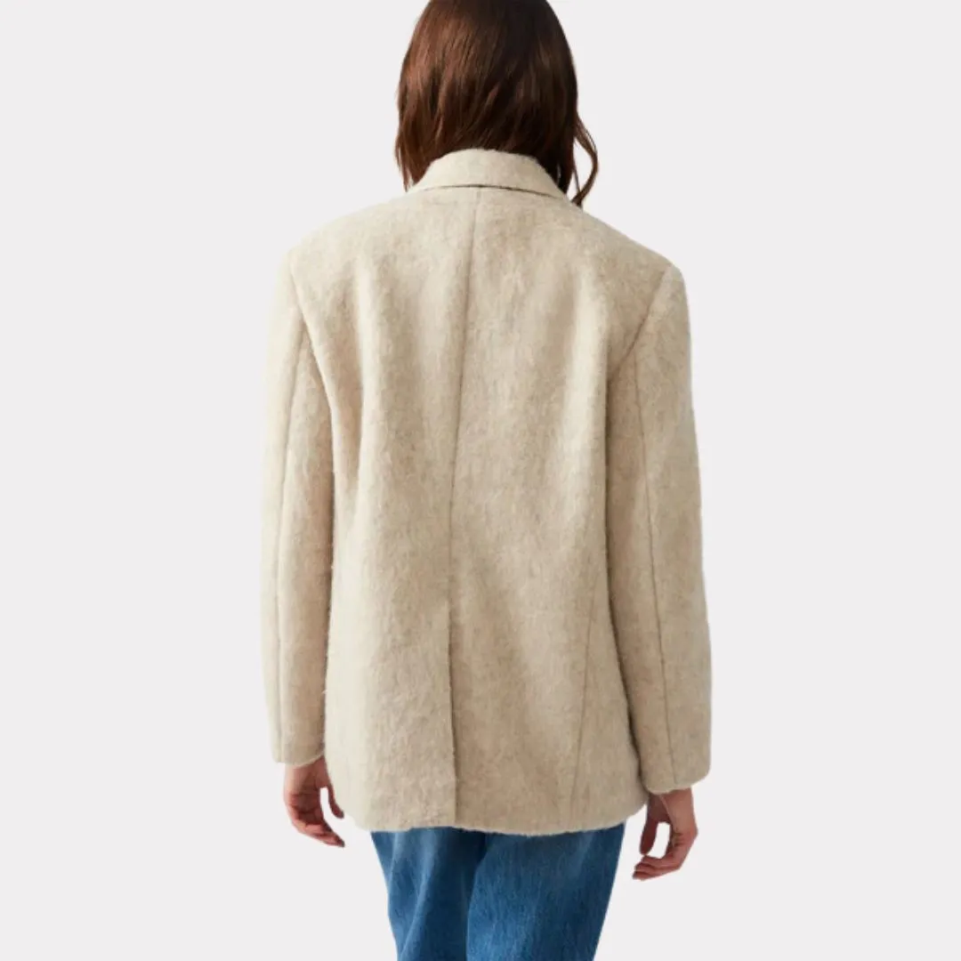 Nana Blazer Coat (Oatmeal)