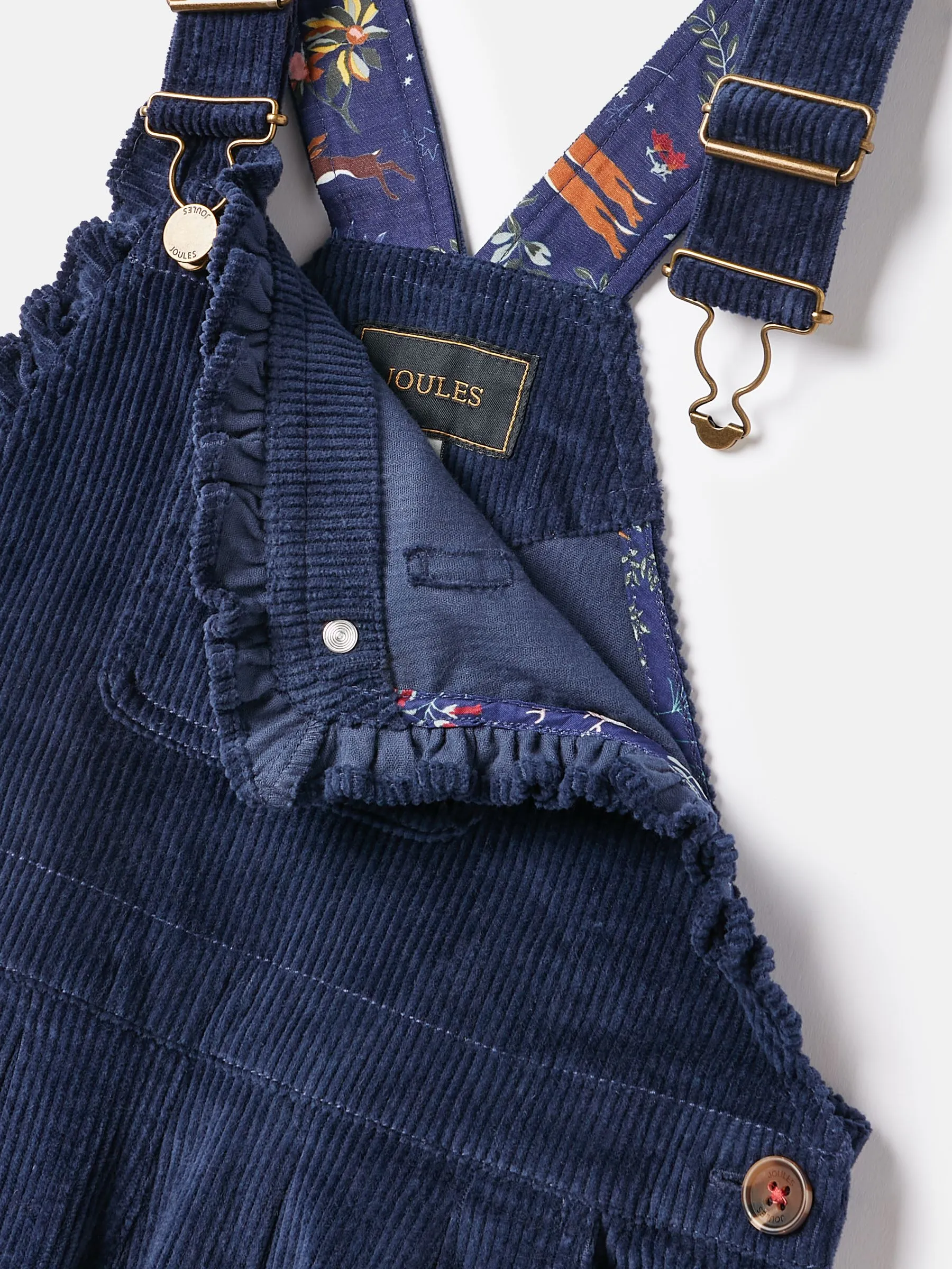 Navy Blue Cord Dungarees