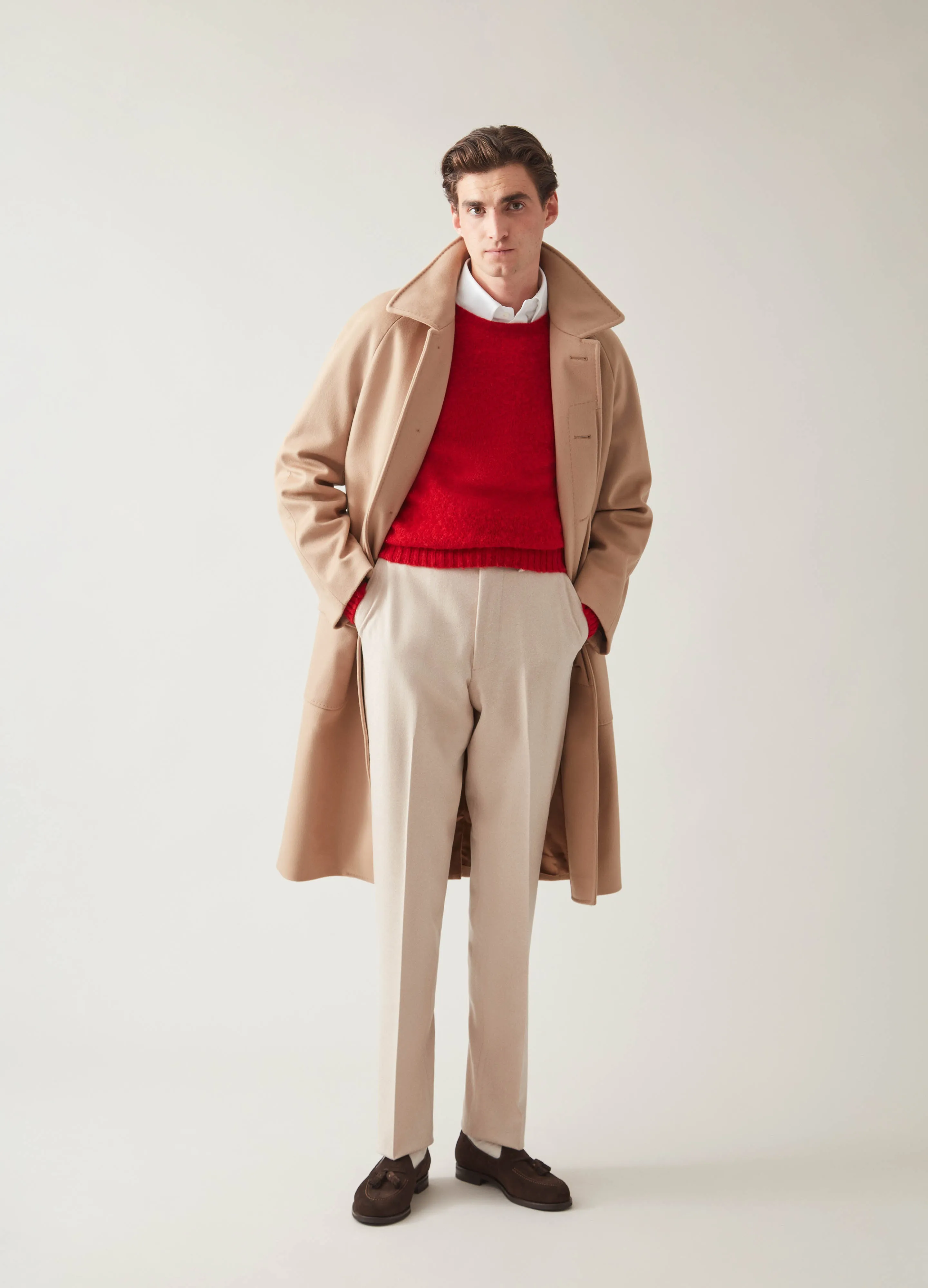 Nelson Raglan Coat - Camel