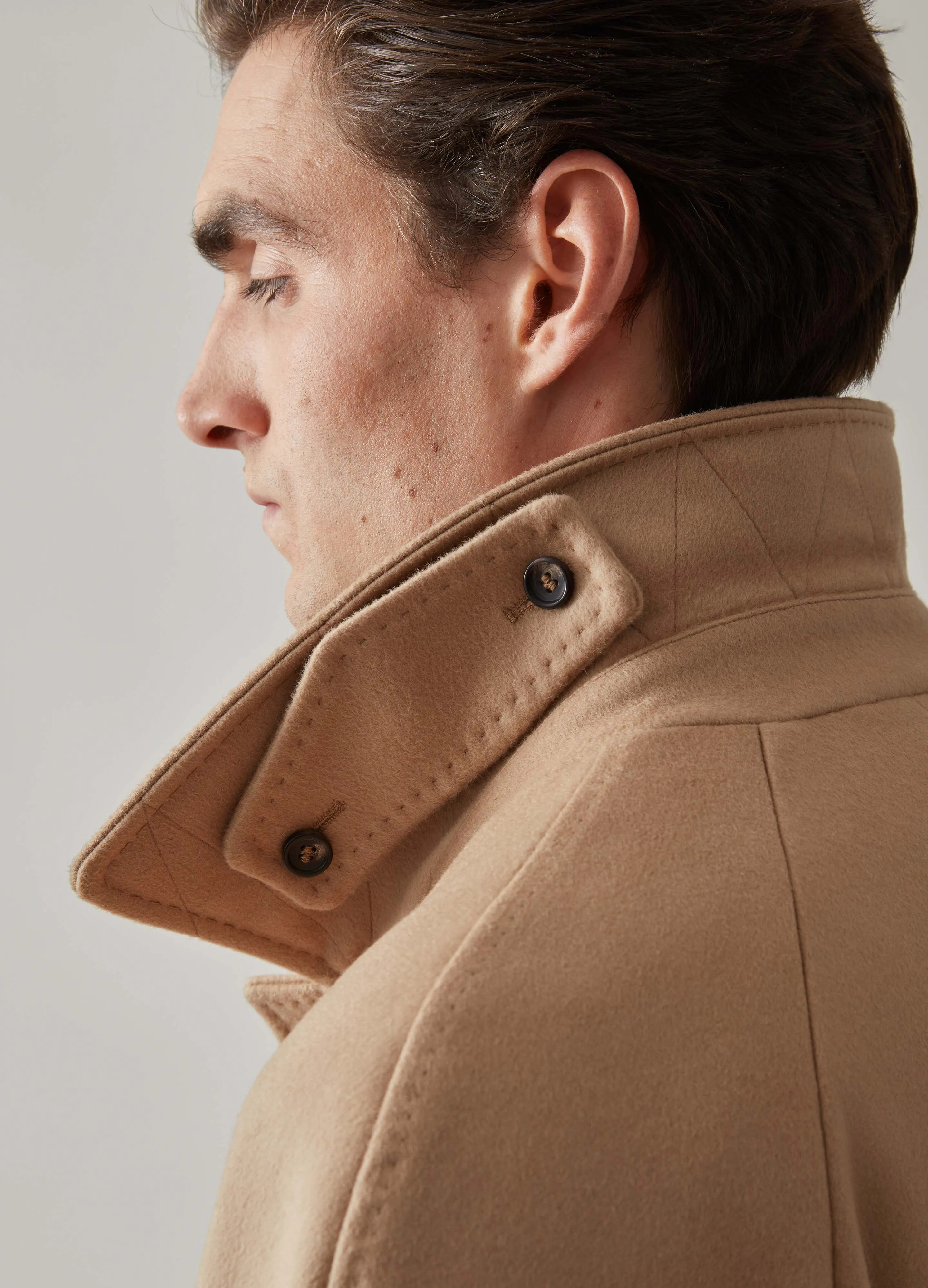 Nelson Raglan Coat - Camel