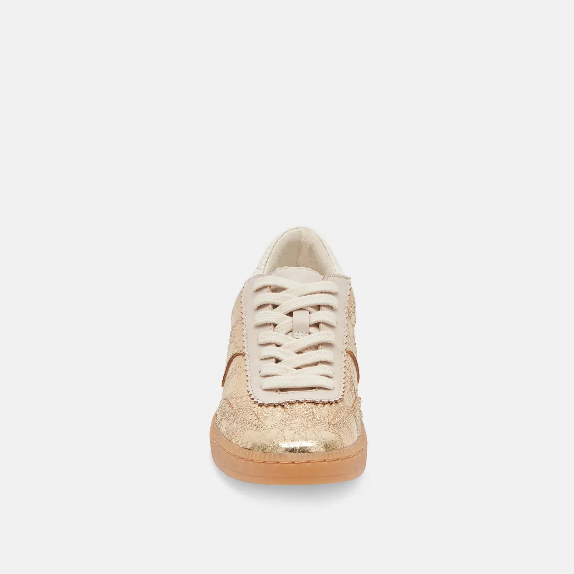 Notice Sneakers - Gold Distressed Leather