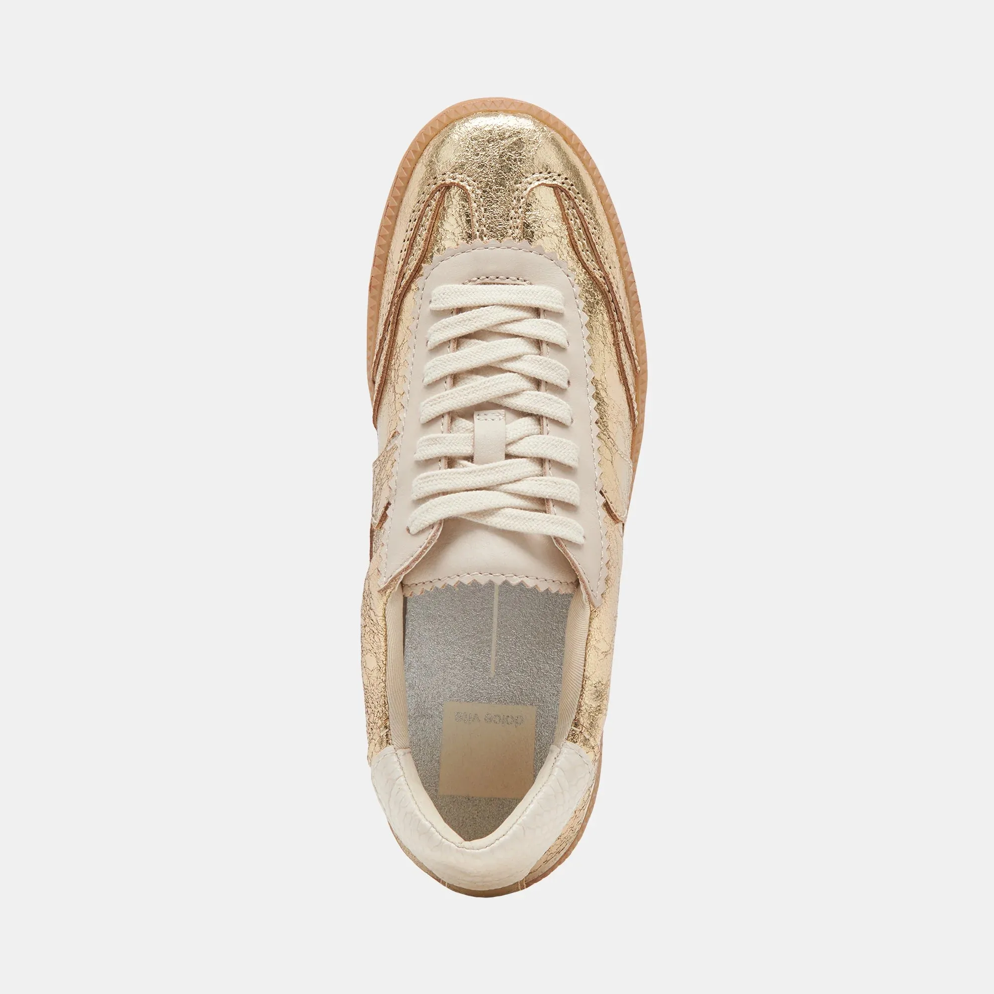 Notice Sneakers - Gold Distressed Leather