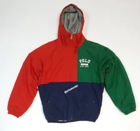 Nwt Polo Ralph Lauren Green/Red 1993 Athl Dept Windbreaker Jacket