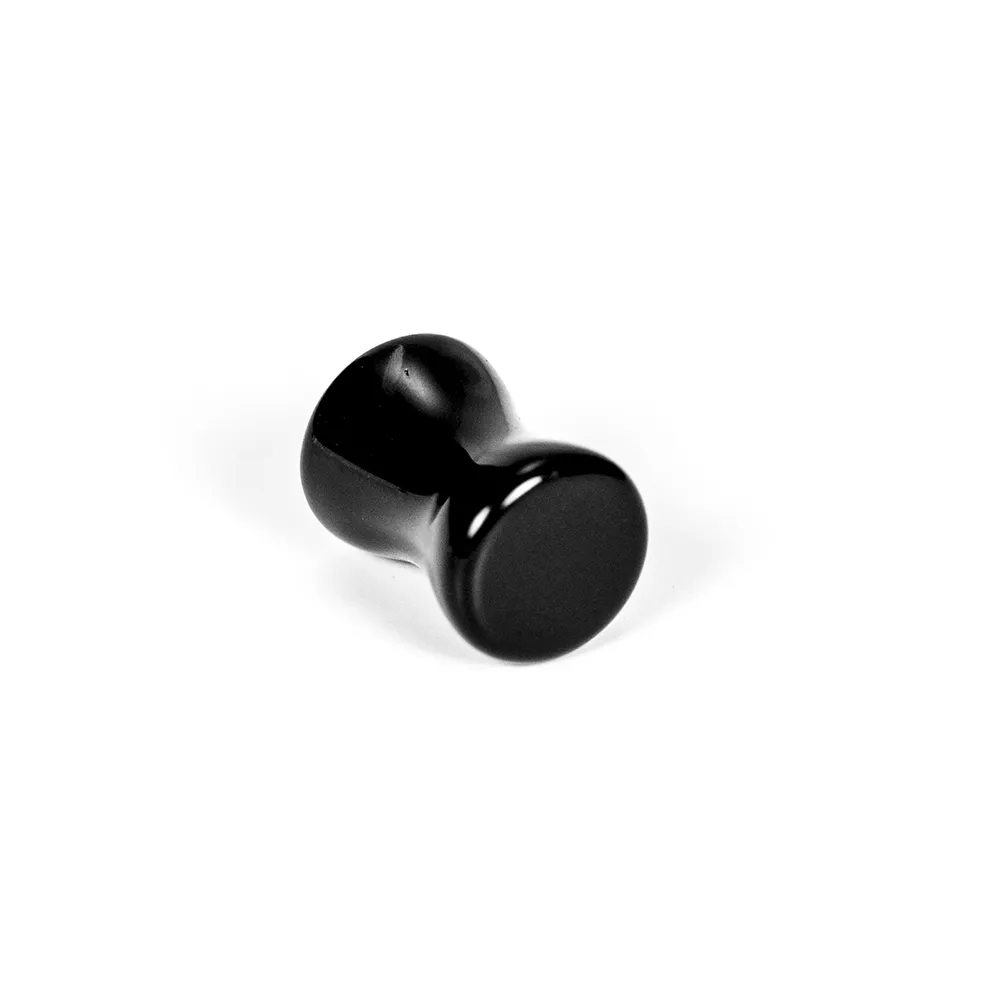 Obsidian Double Flared Stone Plug