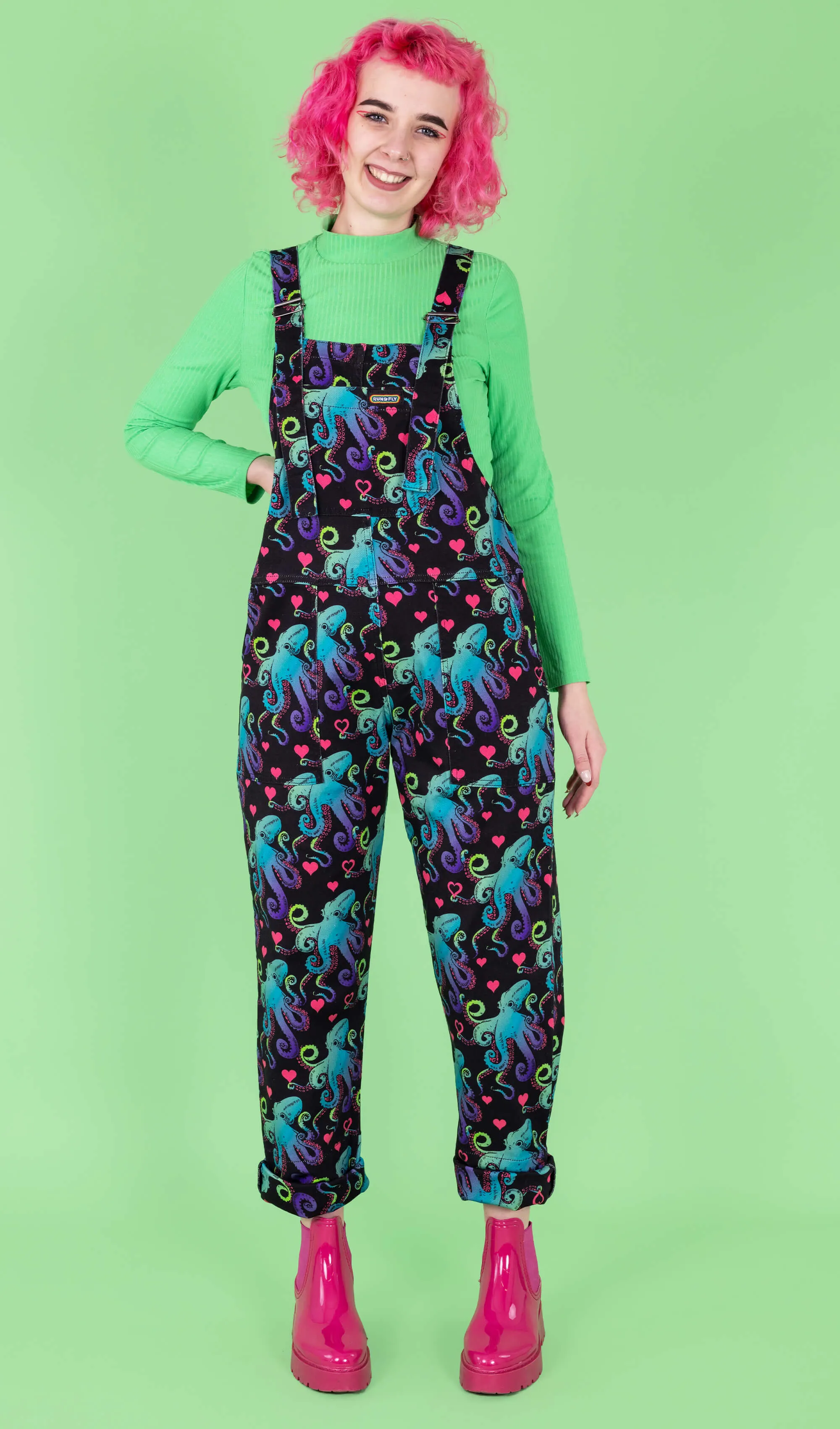 Octopus 'Lovecore' Dungarees