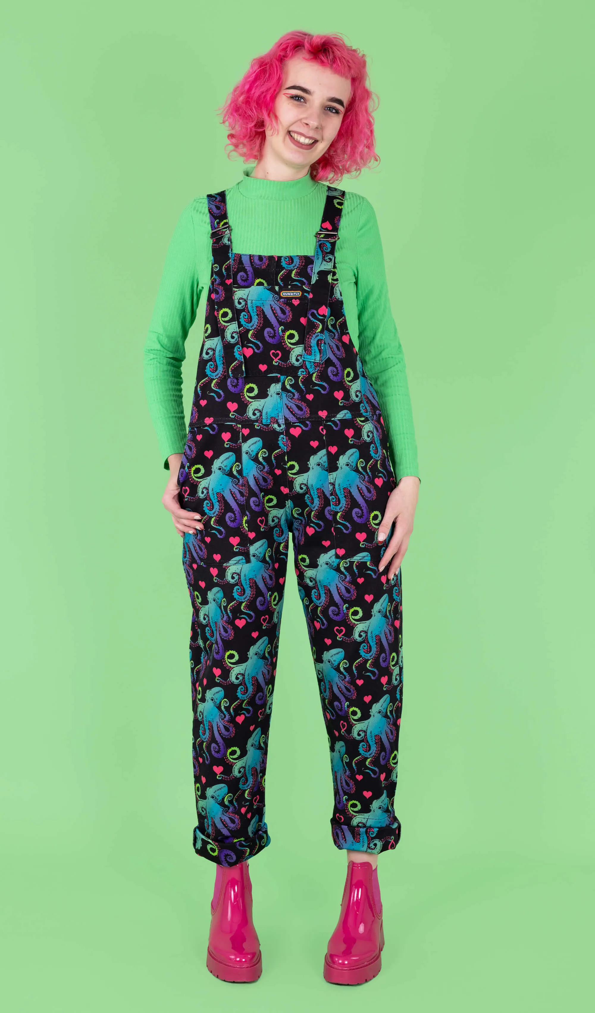 Octopus 'Lovecore' Dungarees