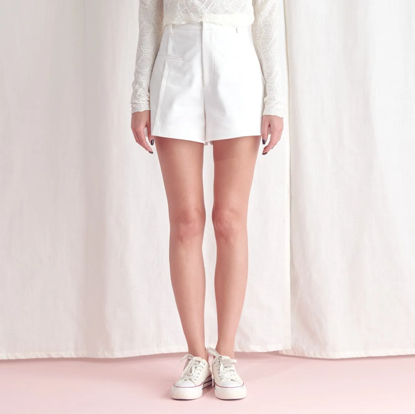 Over The Drama Shorts - White