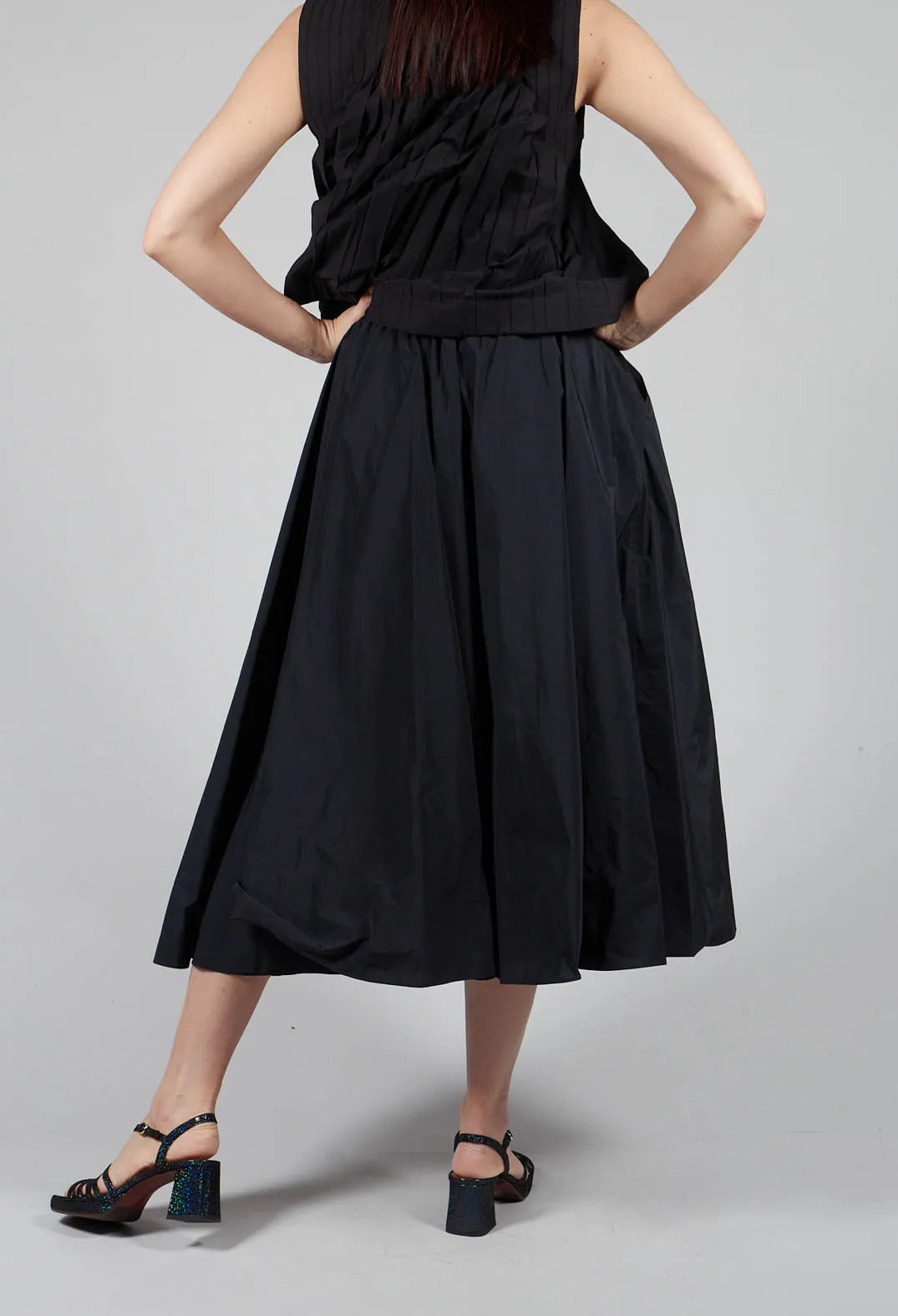 Pleated Skirt in Black