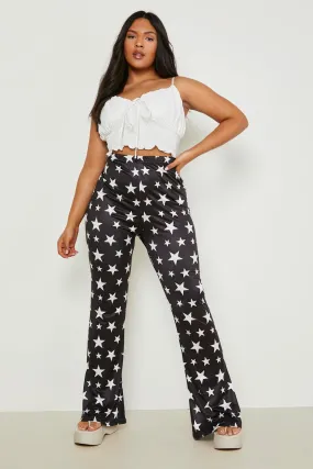 Plus Jersey Star Flares