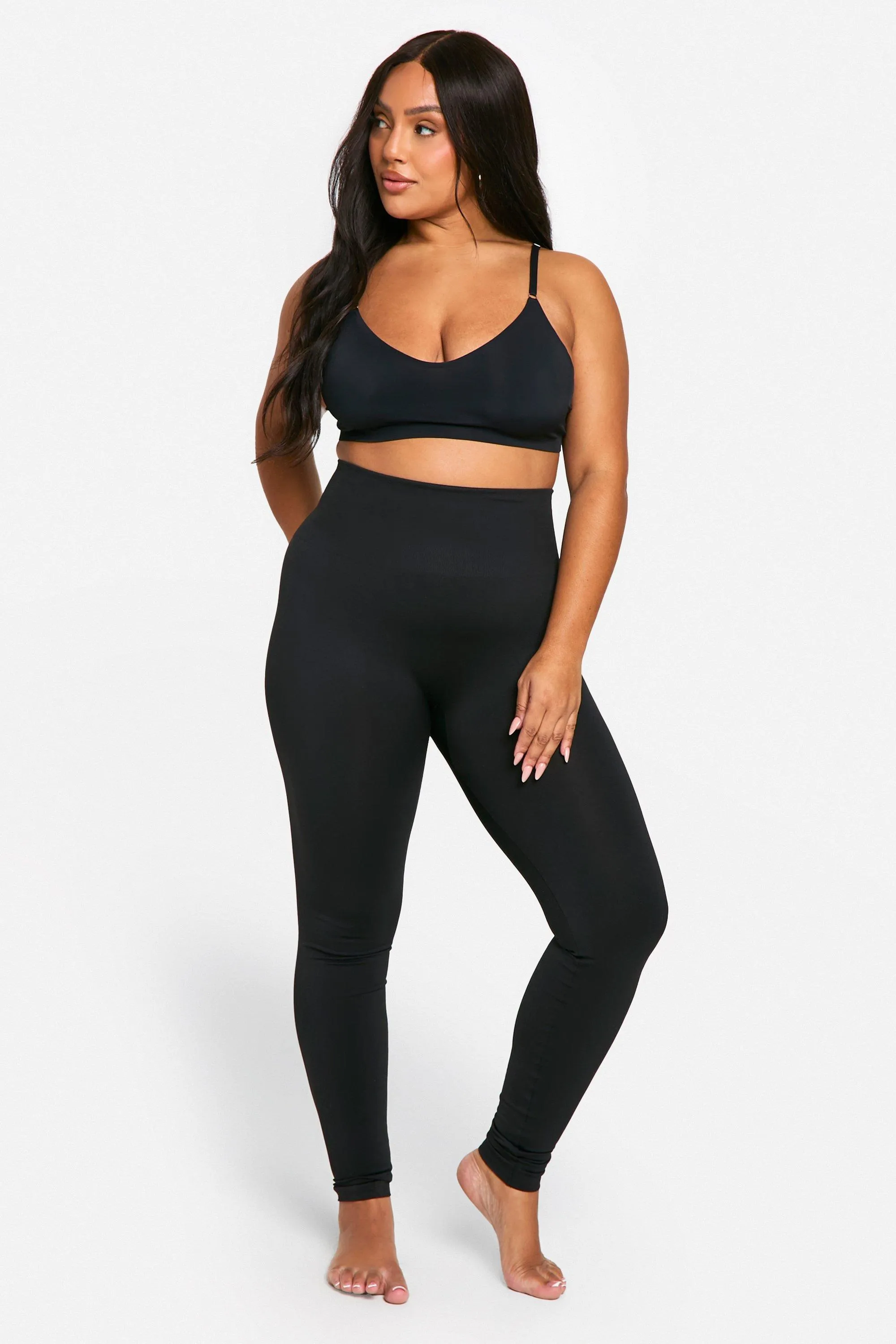 Plus Tummy Control Seamless Leggings